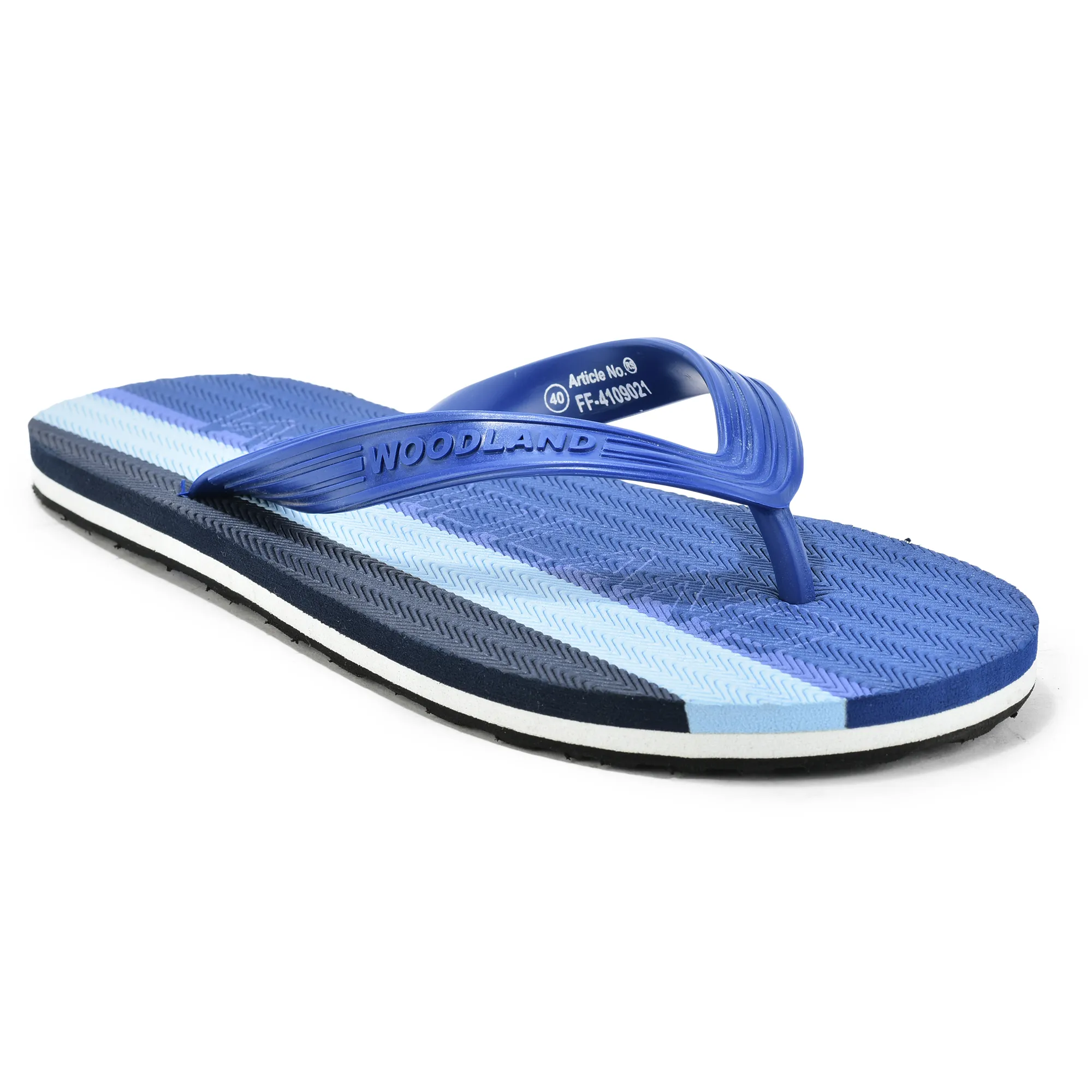 Woodland Men Blue EVA Flip-Flops - Thumbnail 3