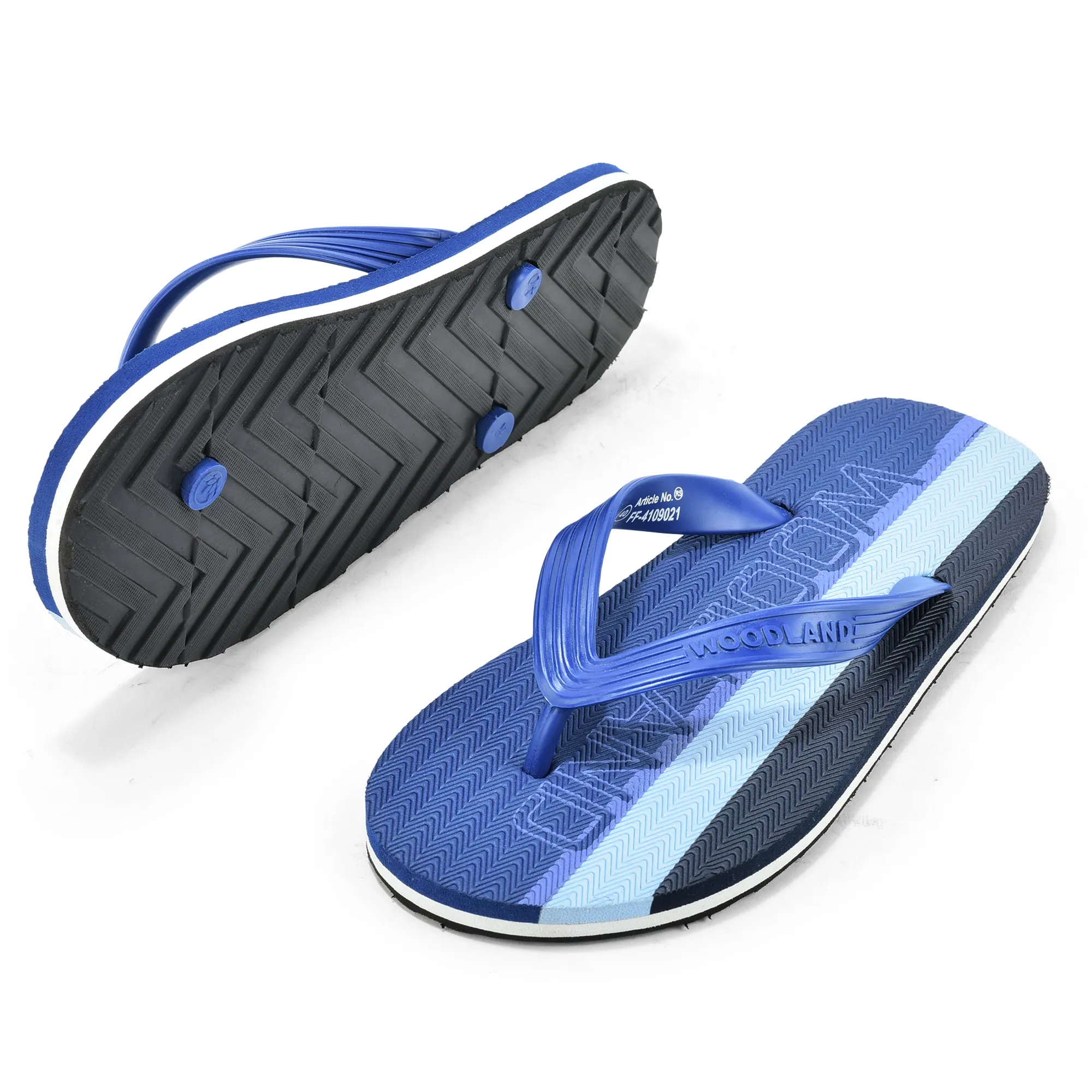 Woodland Men Blue EVA Flip-Flops - Thumbnail 6