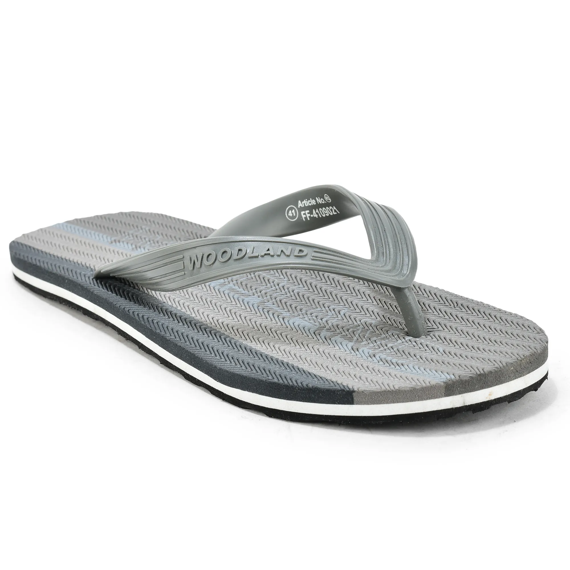 Woodland Men Grey EVA Flip-Flops - Thumbnail 3