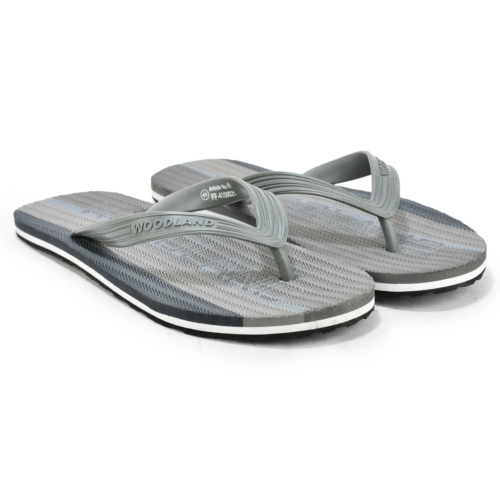 Woodland Men Grey EVA Flip-Flops - Thumbnail 7