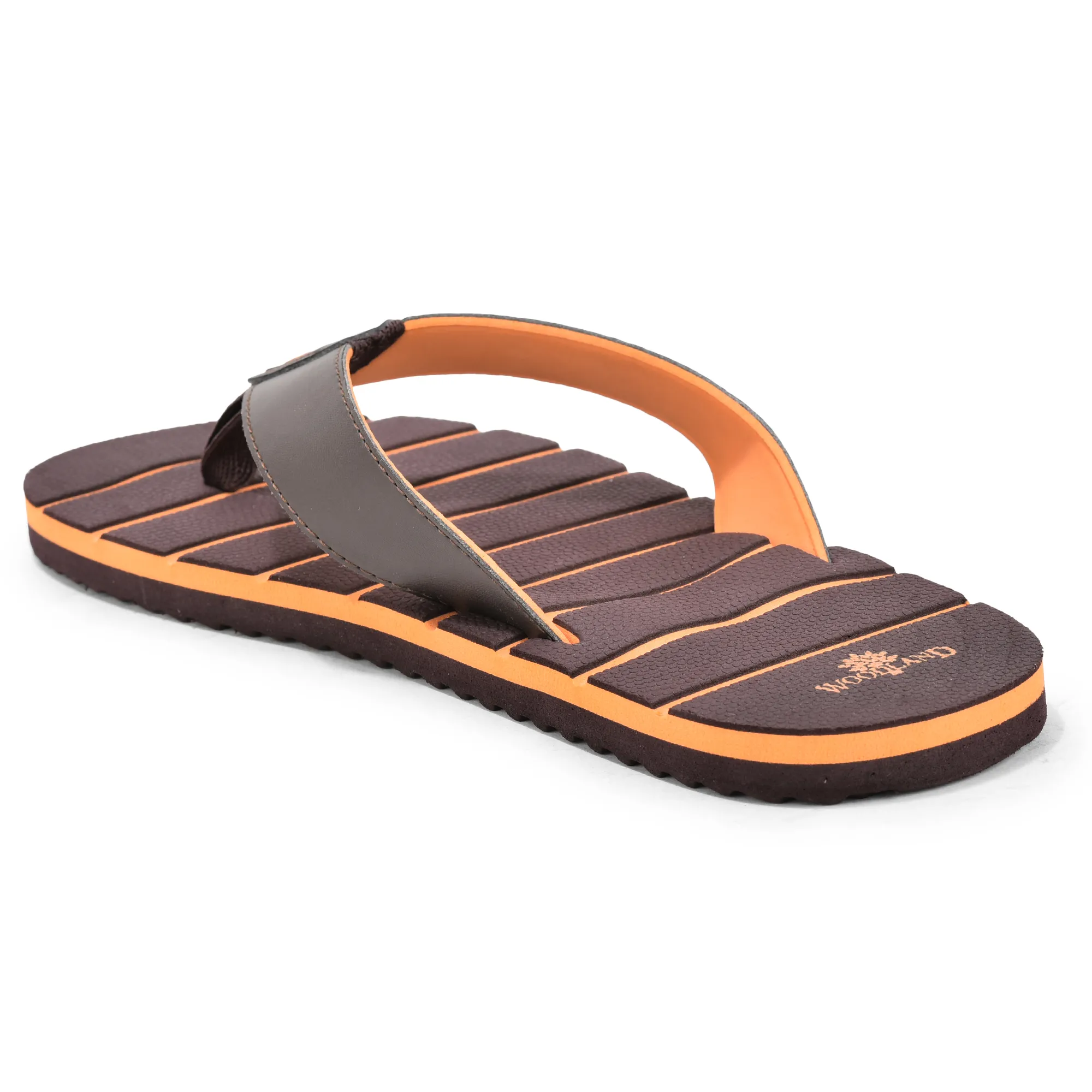 Woodland Men Brown Lightweight EVA Flip-Flops - Thumbnail 6