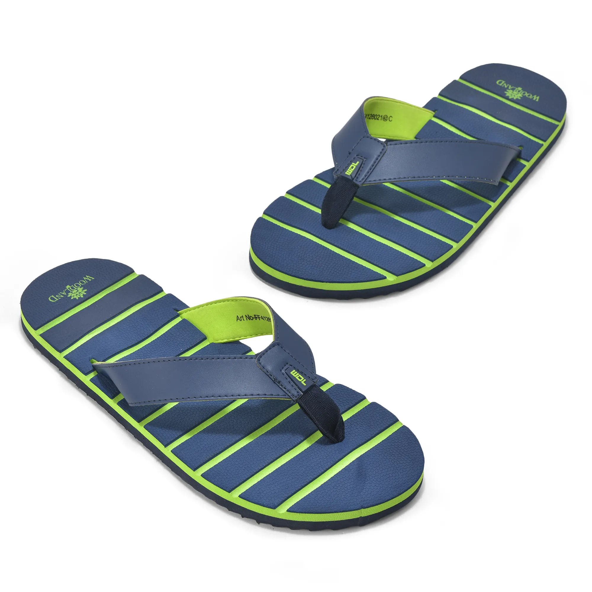 Woodland Men Navy Lightweight EVA Flip-Flops - Thumbnail 4
