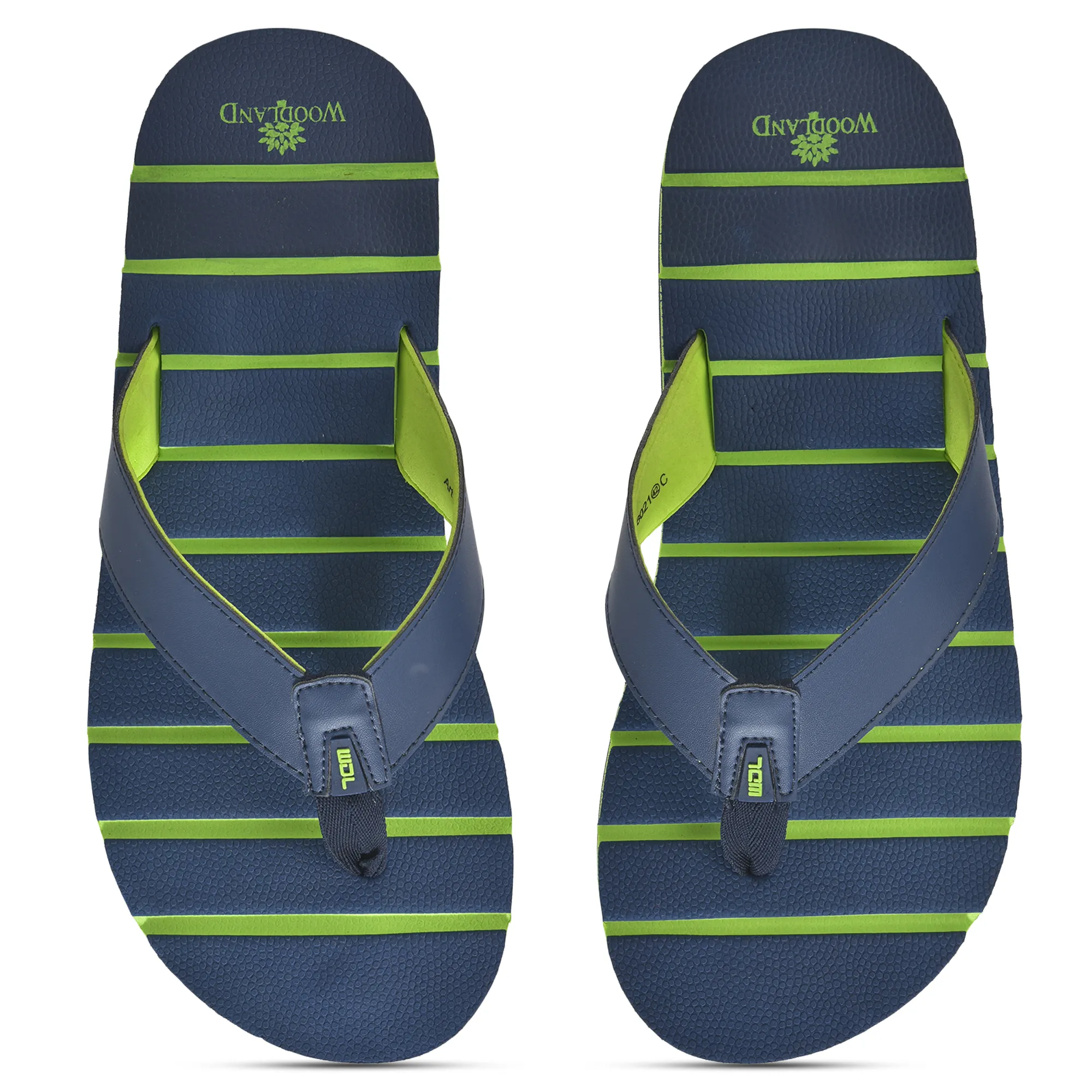 Woodland Men Navy Lightweight EVA Flip-Flops - Thumbnail 5