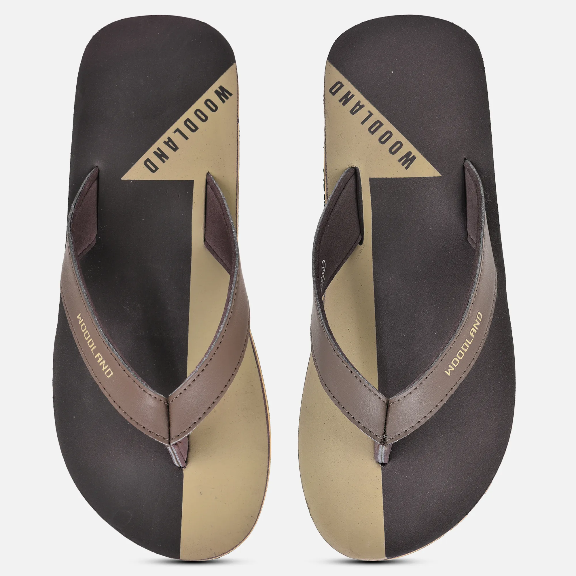 Woodland Comfort Brown Men Flip Flop Slippers - Thumbnail 4