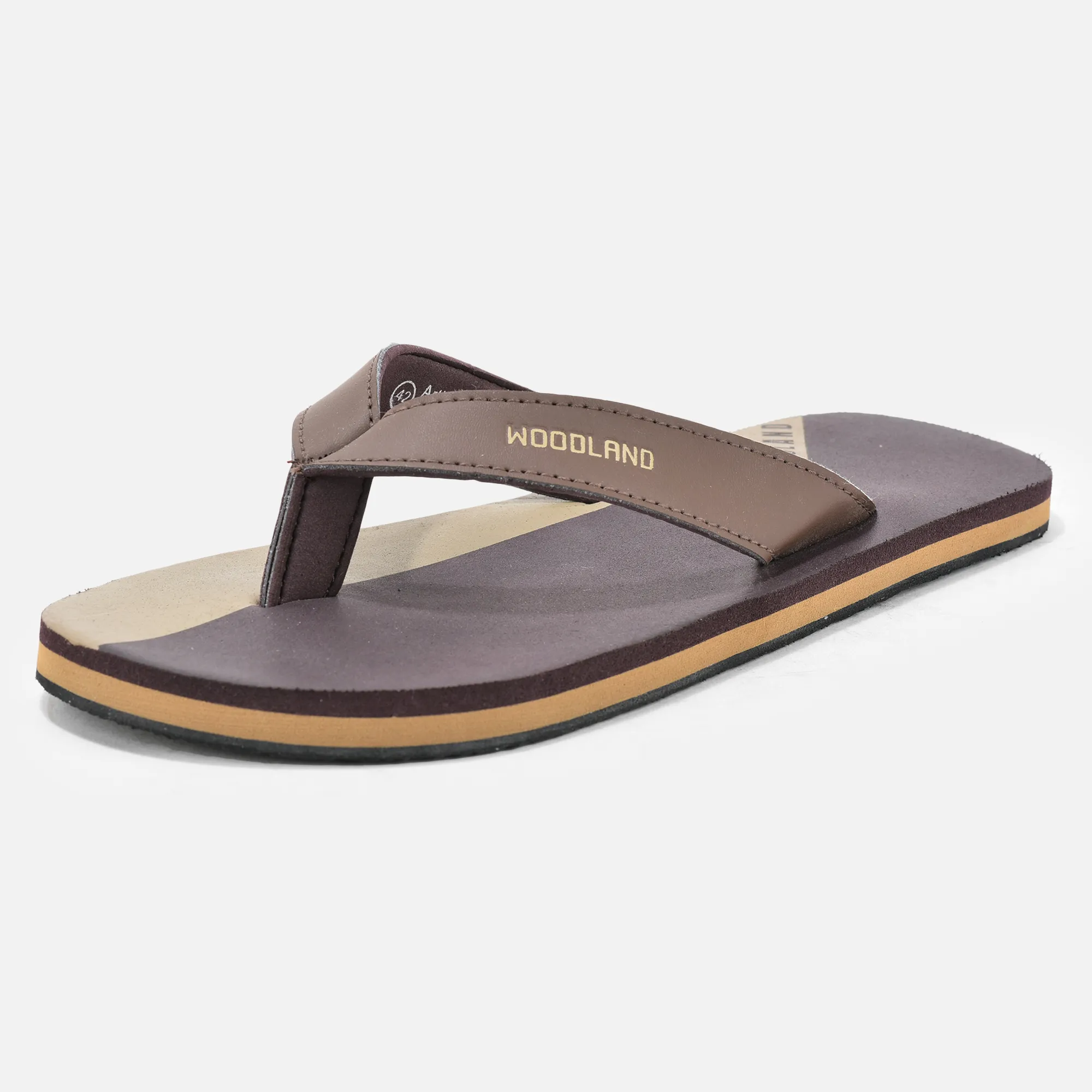 Woodland Comfort Brown Men Flip Flop Slippers - Thumbnail 11
