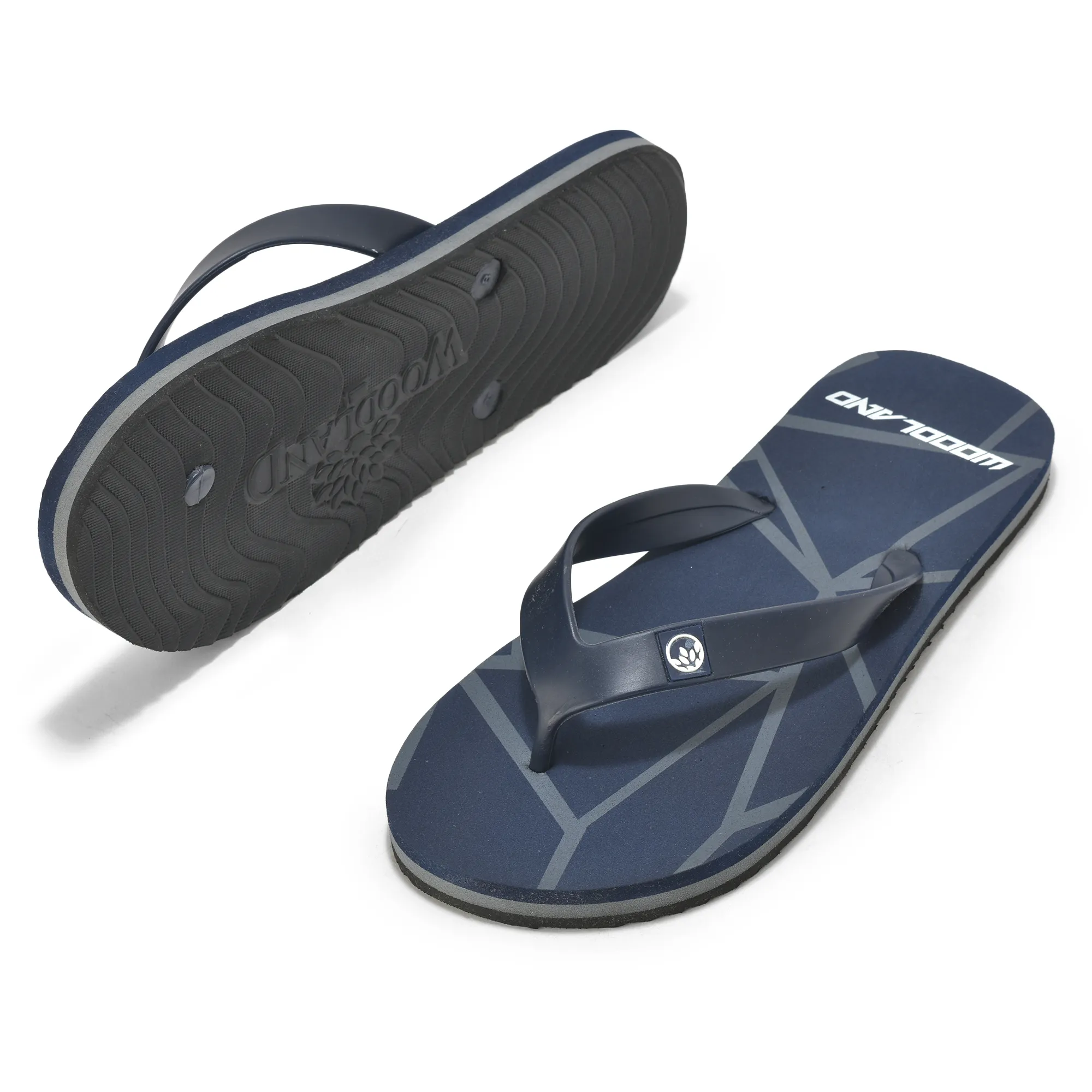 Woodland Relaxed Fit Navy Men EVA Flip Flop Slippers - Thumbnail 5