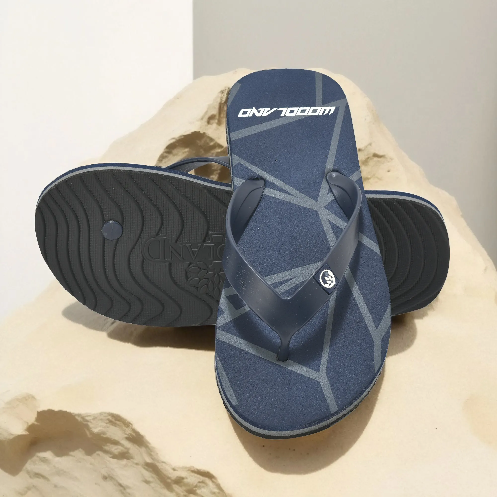 Woodland Relaxed Fit Navy Men EVA Flip Flop Slippers - Thumbnail 9