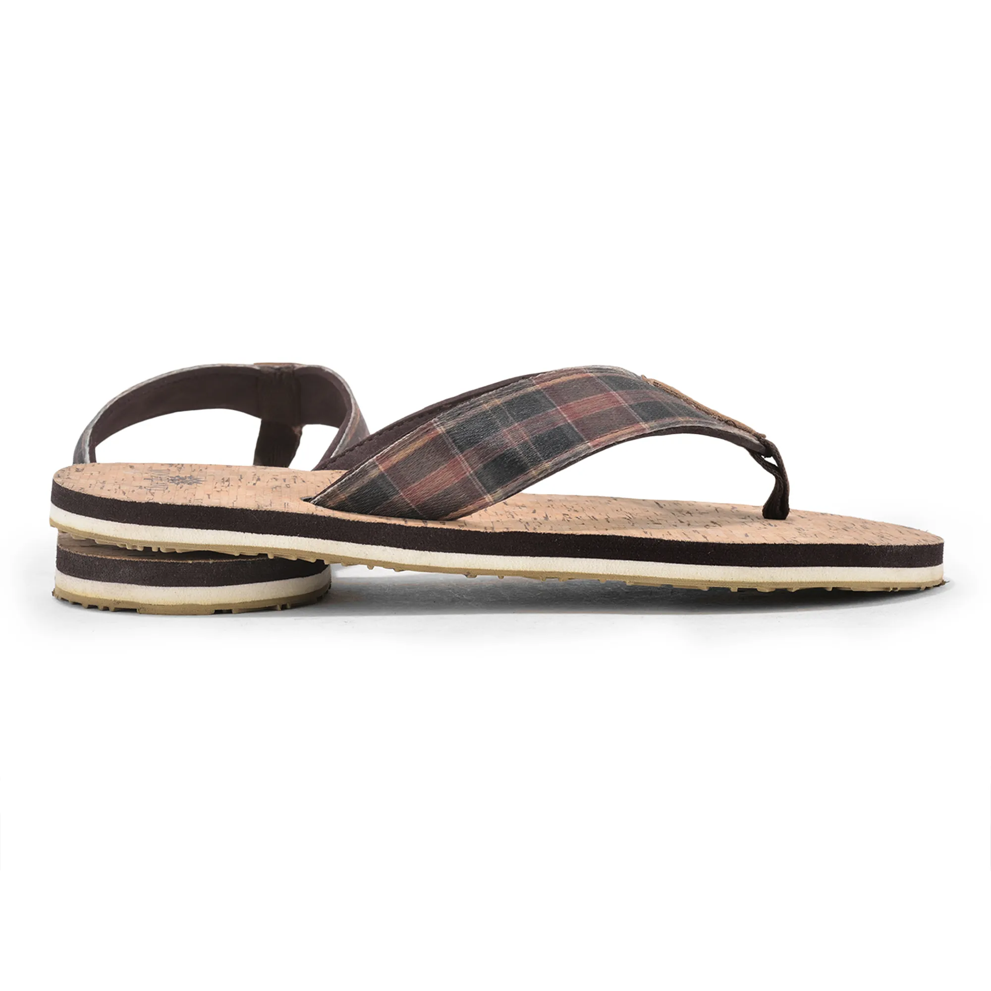 Woodland Brown Slipper Flip Flops For Men - Thumbnail 11