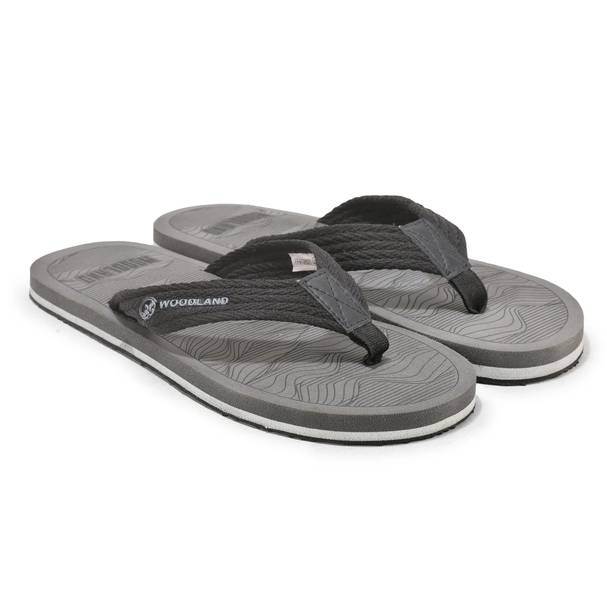 Woodland Grey Slipper Flip Flops For Men - Thumbnail 7