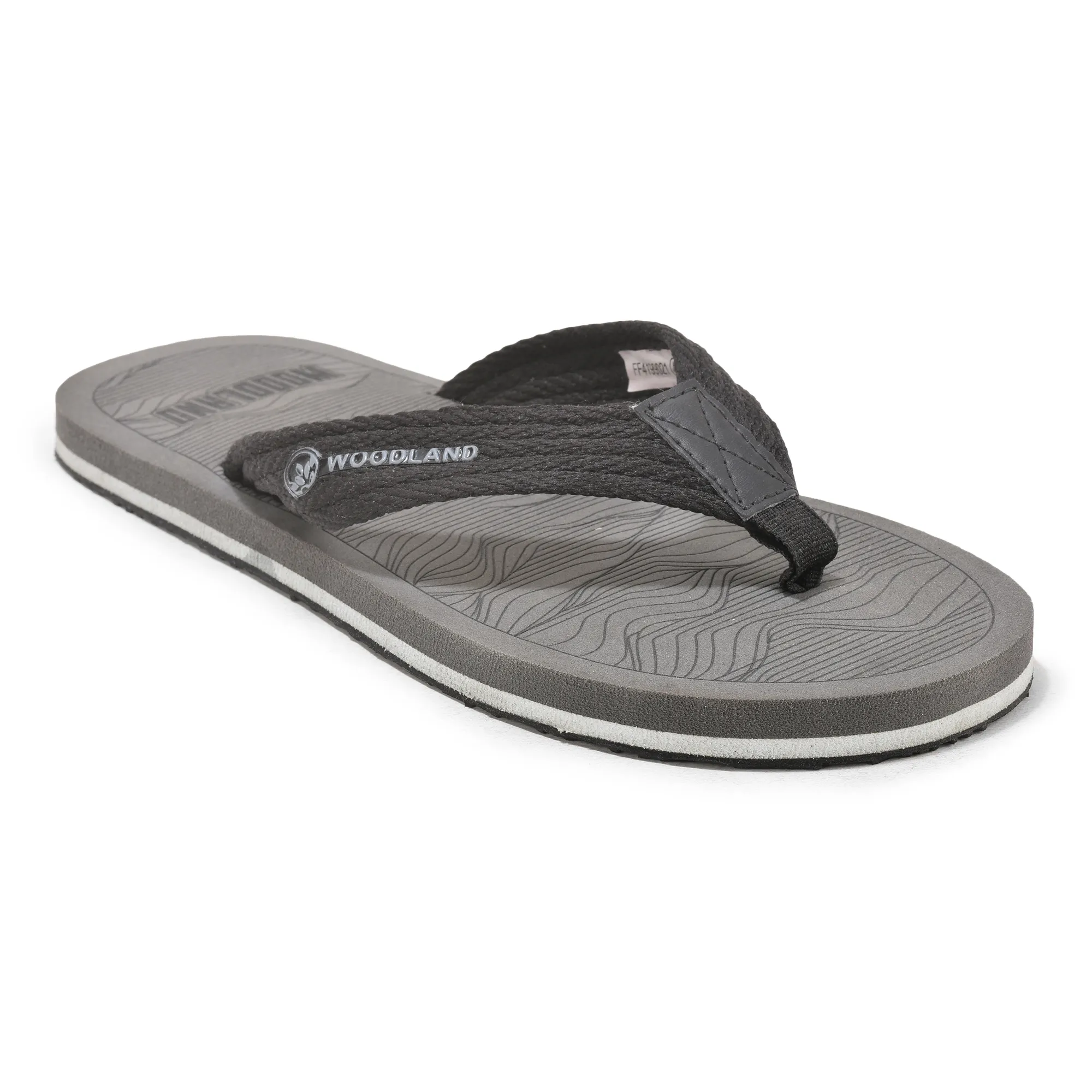 Woodland Grey Slipper Flip Flops For Men - Thumbnail 10