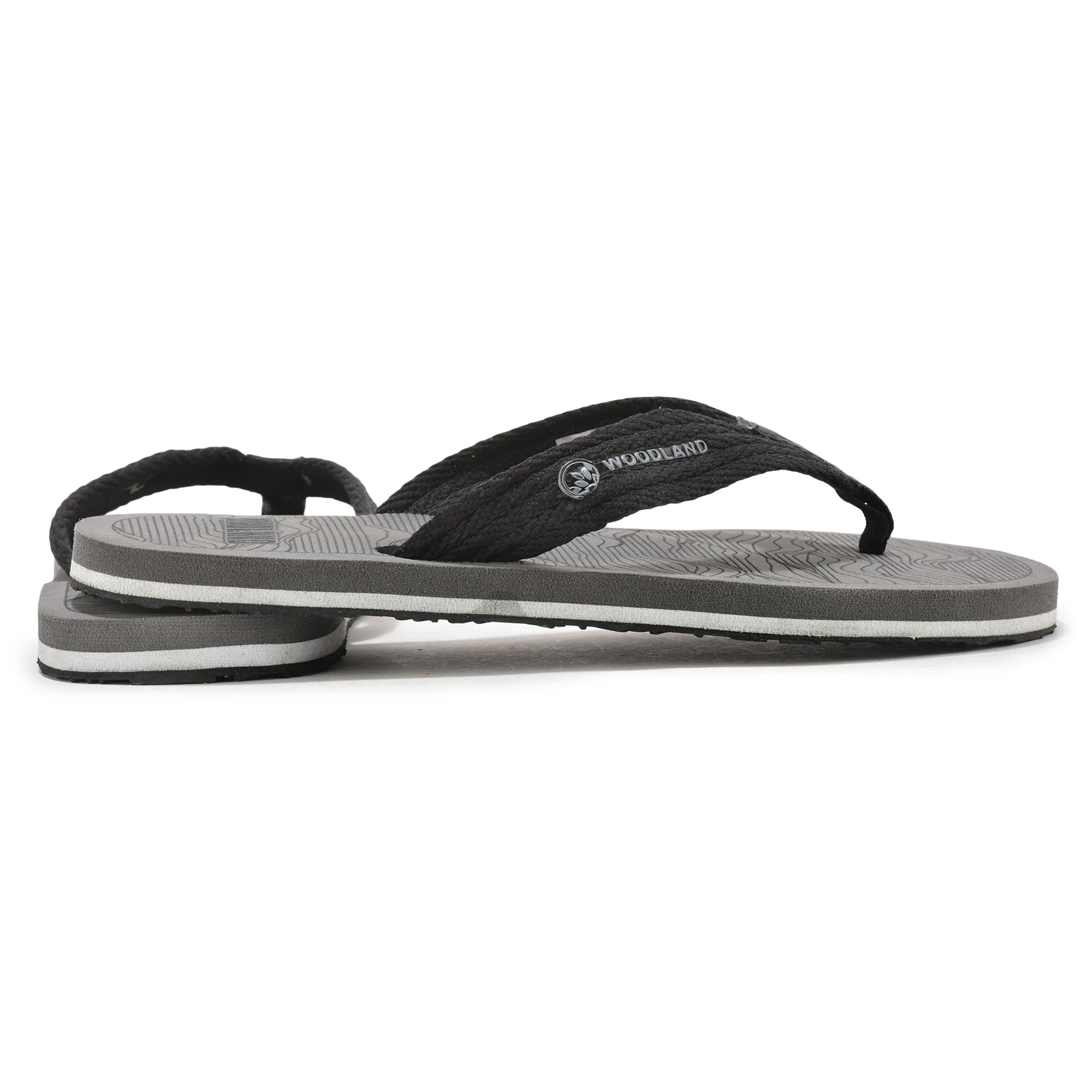 Woodland Grey Slipper Flip Flops For Men - Thumbnail 11