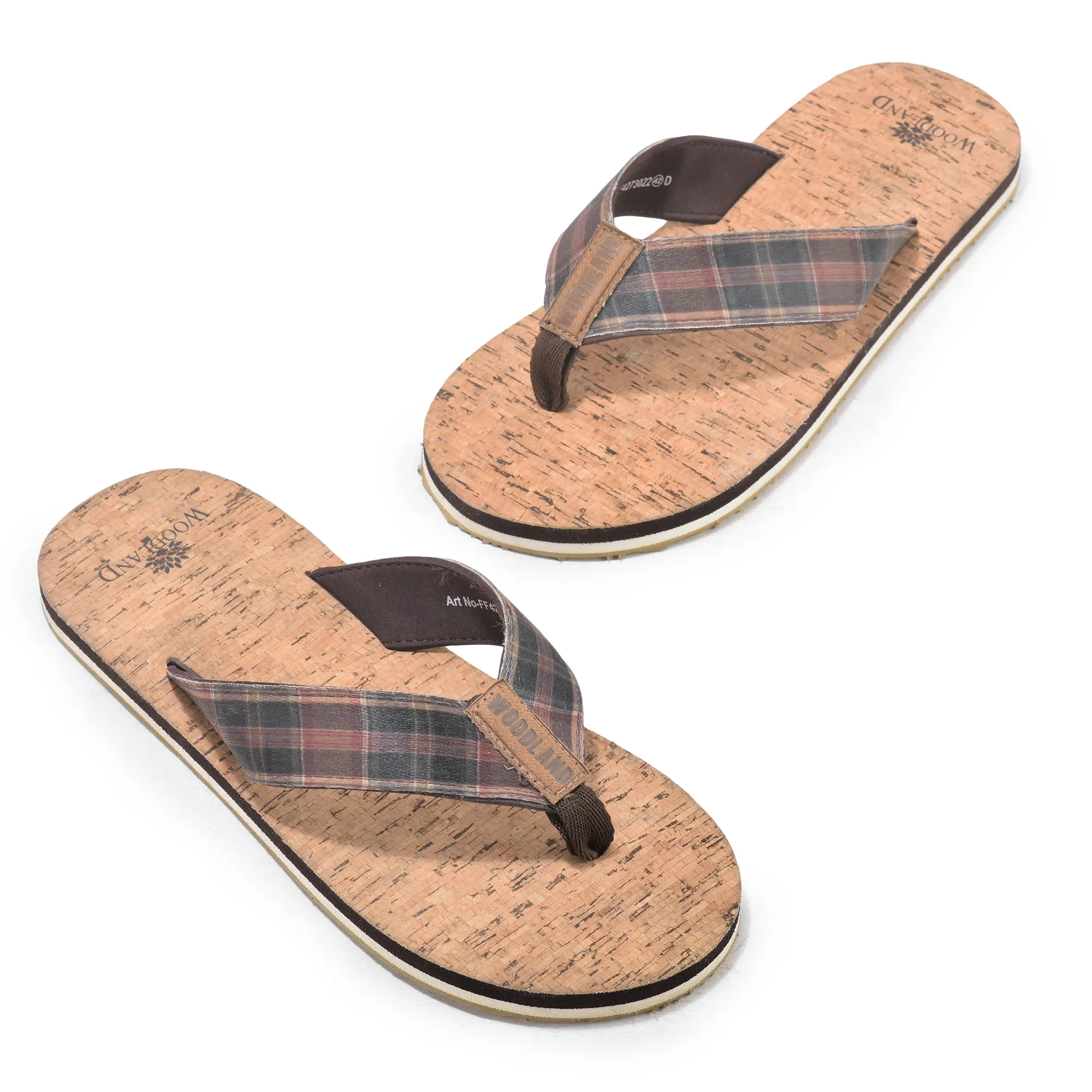 Brown Eva Slipper Flip Flops For Men - Thumbnail 2