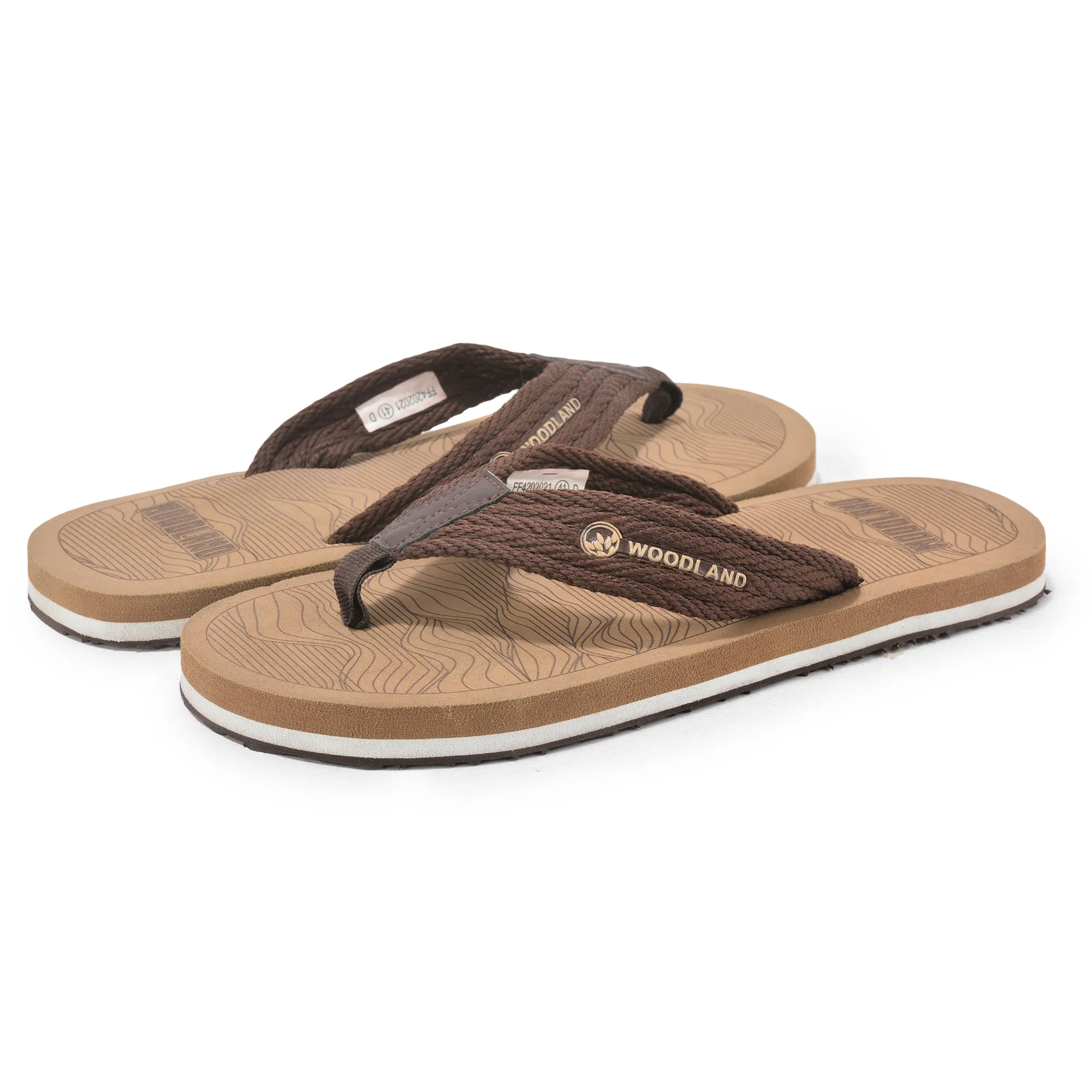 Brown Eva Slipper Flip Flops For Men - Thumbnail 3