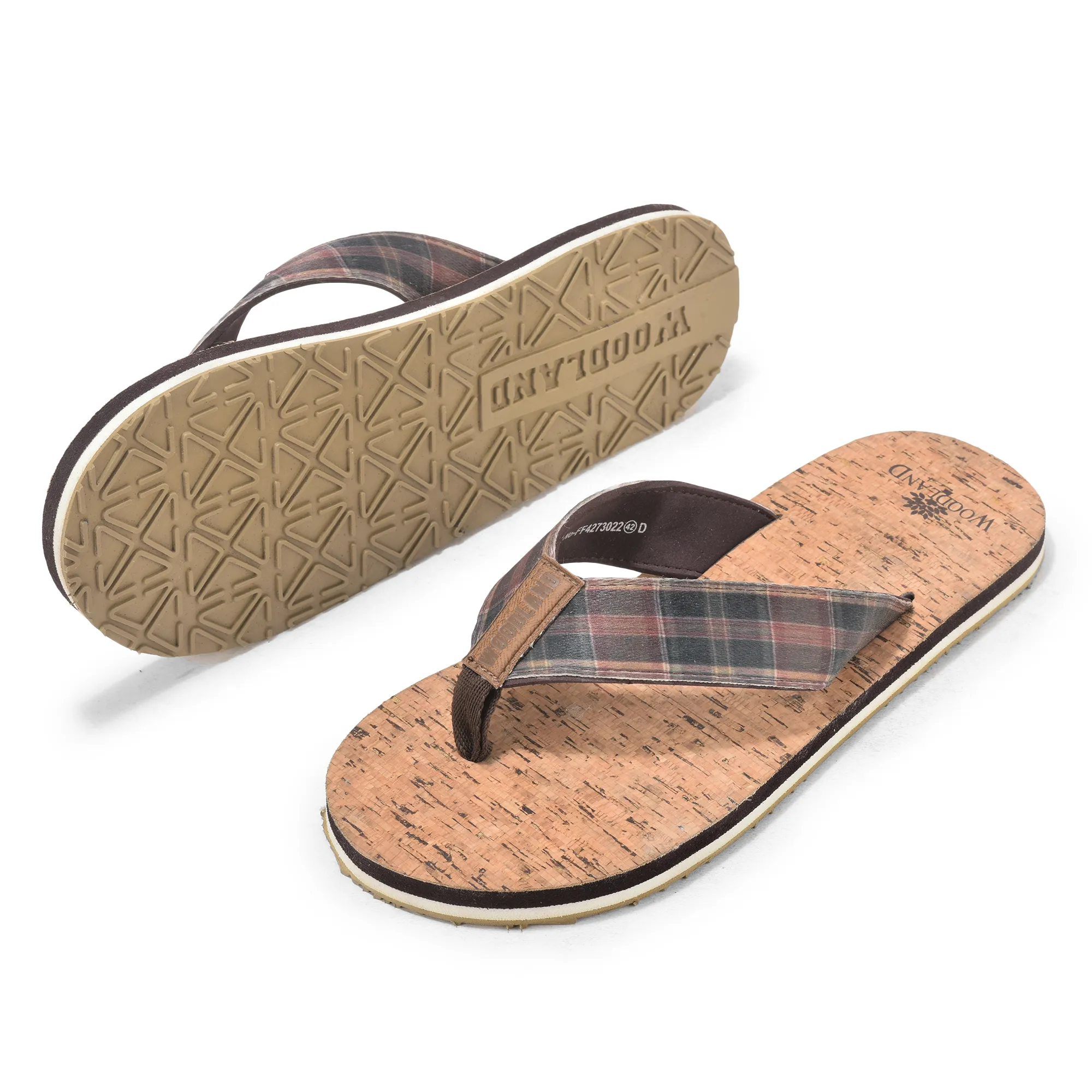 Brown Eva Slipper Flip Flops For Men - Thumbnail 5