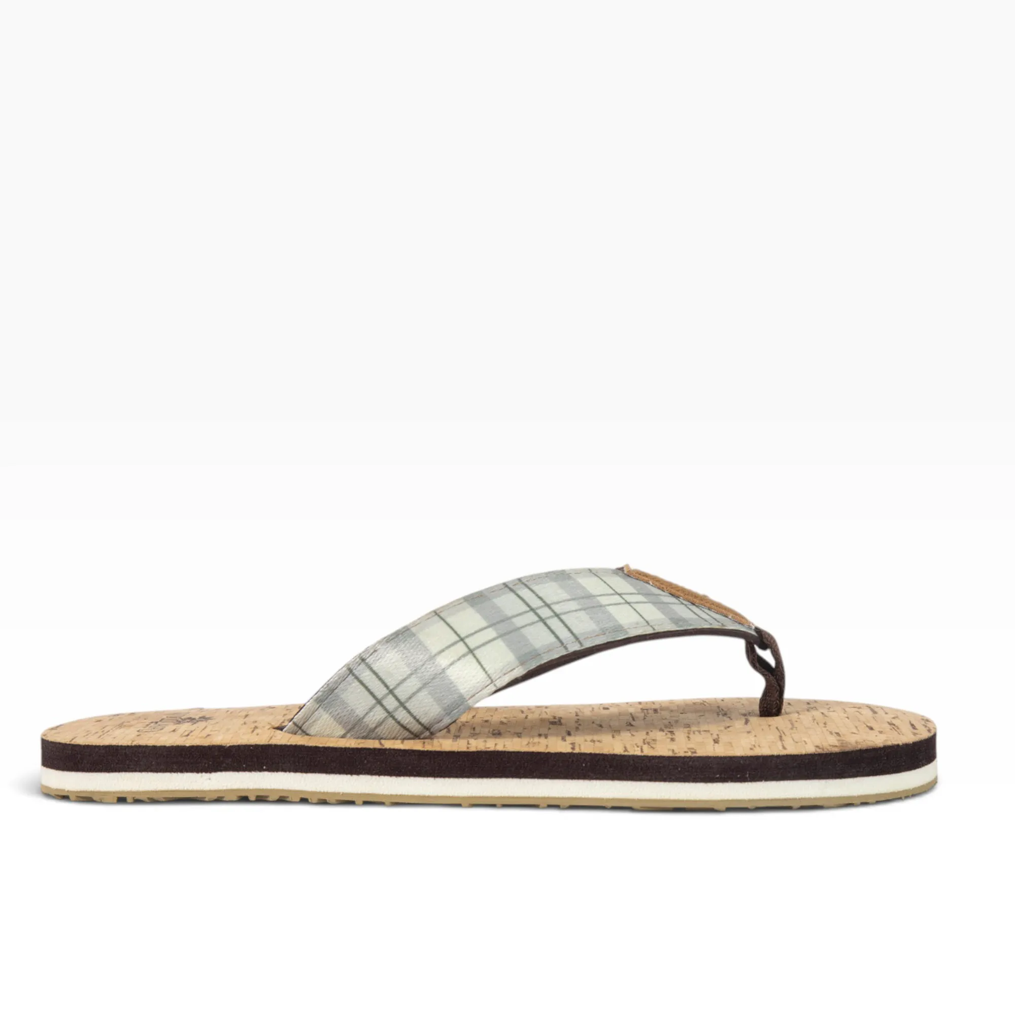 Khaki Eva Slipper Flip Flops For Men - Thumbnail 2