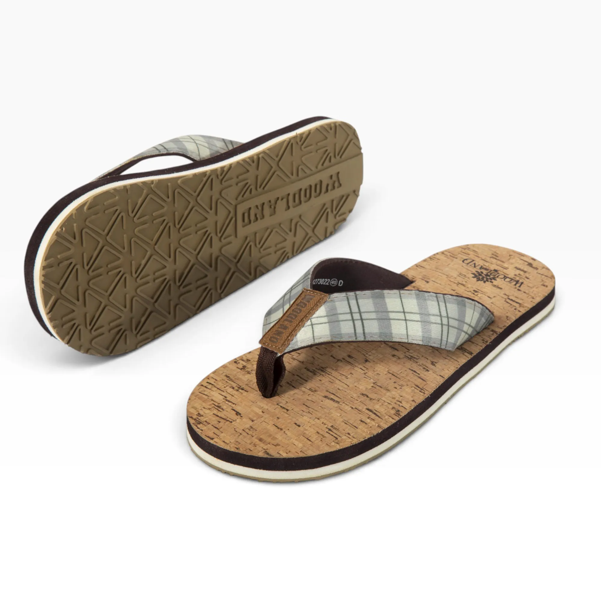 Khaki Eva Slipper Flip Flops For Men - Thumbnail 7
