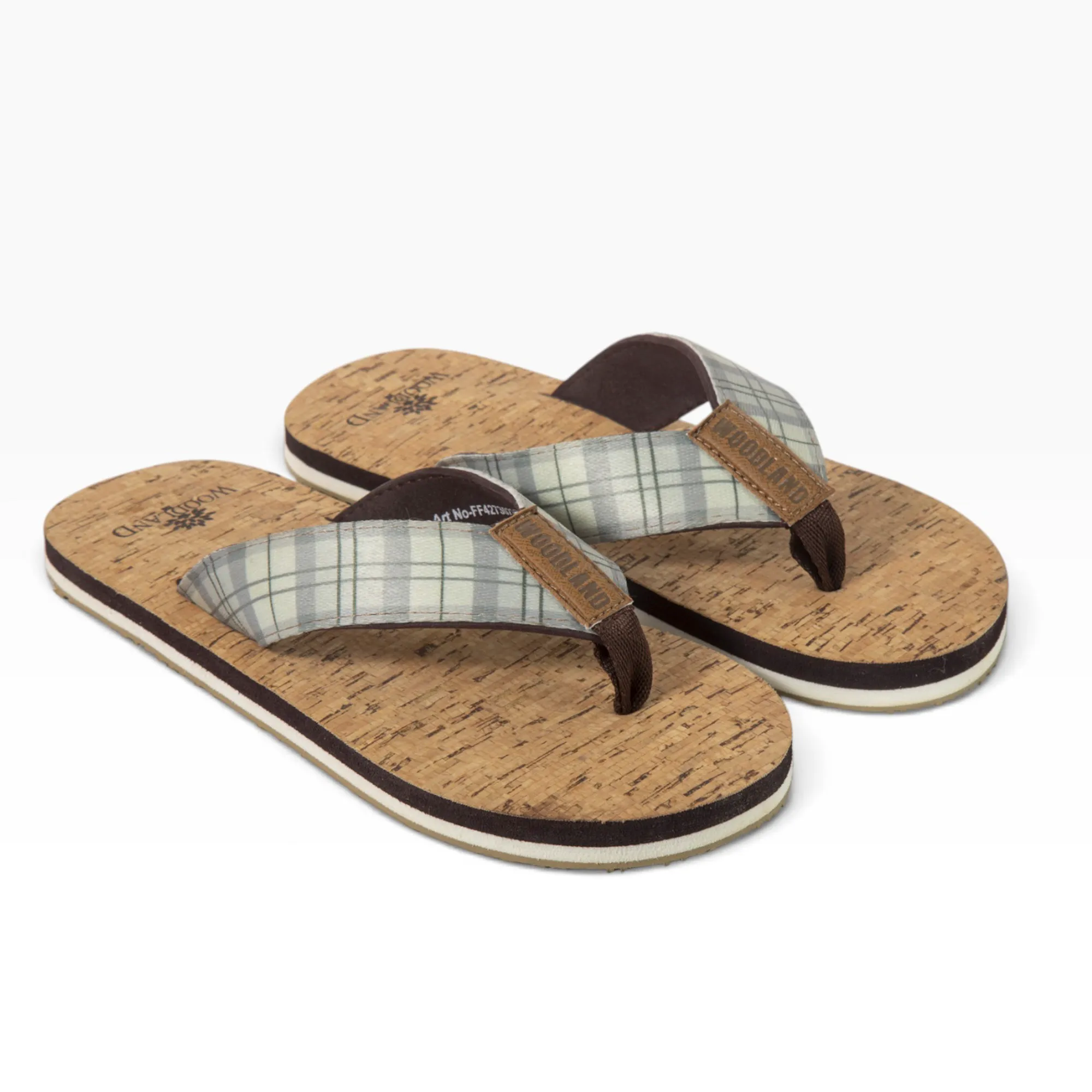 Khaki Eva Slipper Flip Flops For Men - Thumbnail 9