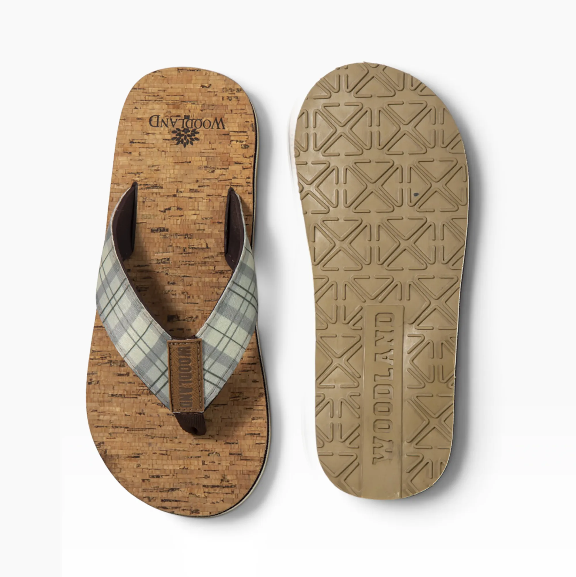 Khaki Eva Slipper Flip Flops For Men - Thumbnail 10