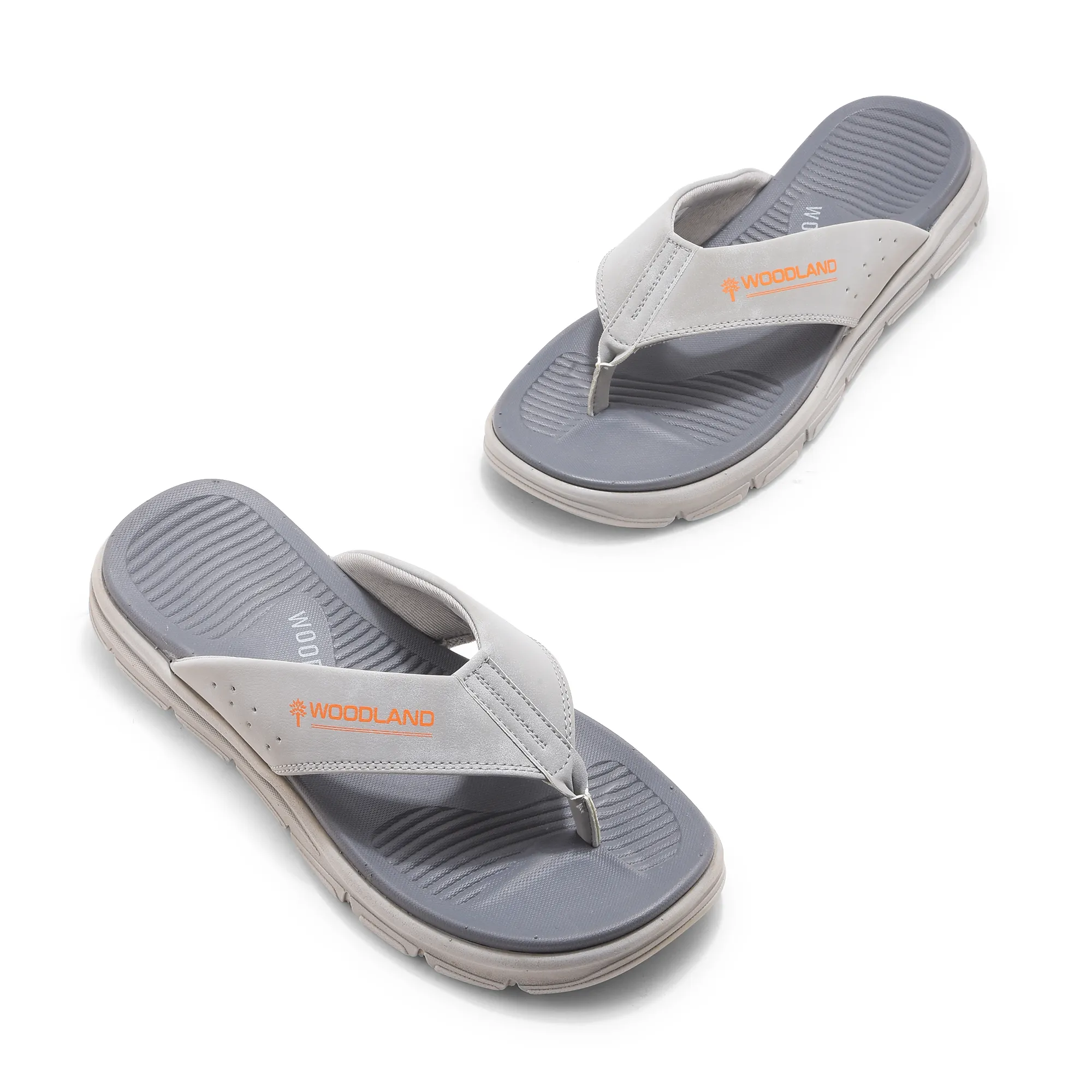 Light Grey/Navy Eva Mens Sports Slippers - Thumbnail 2