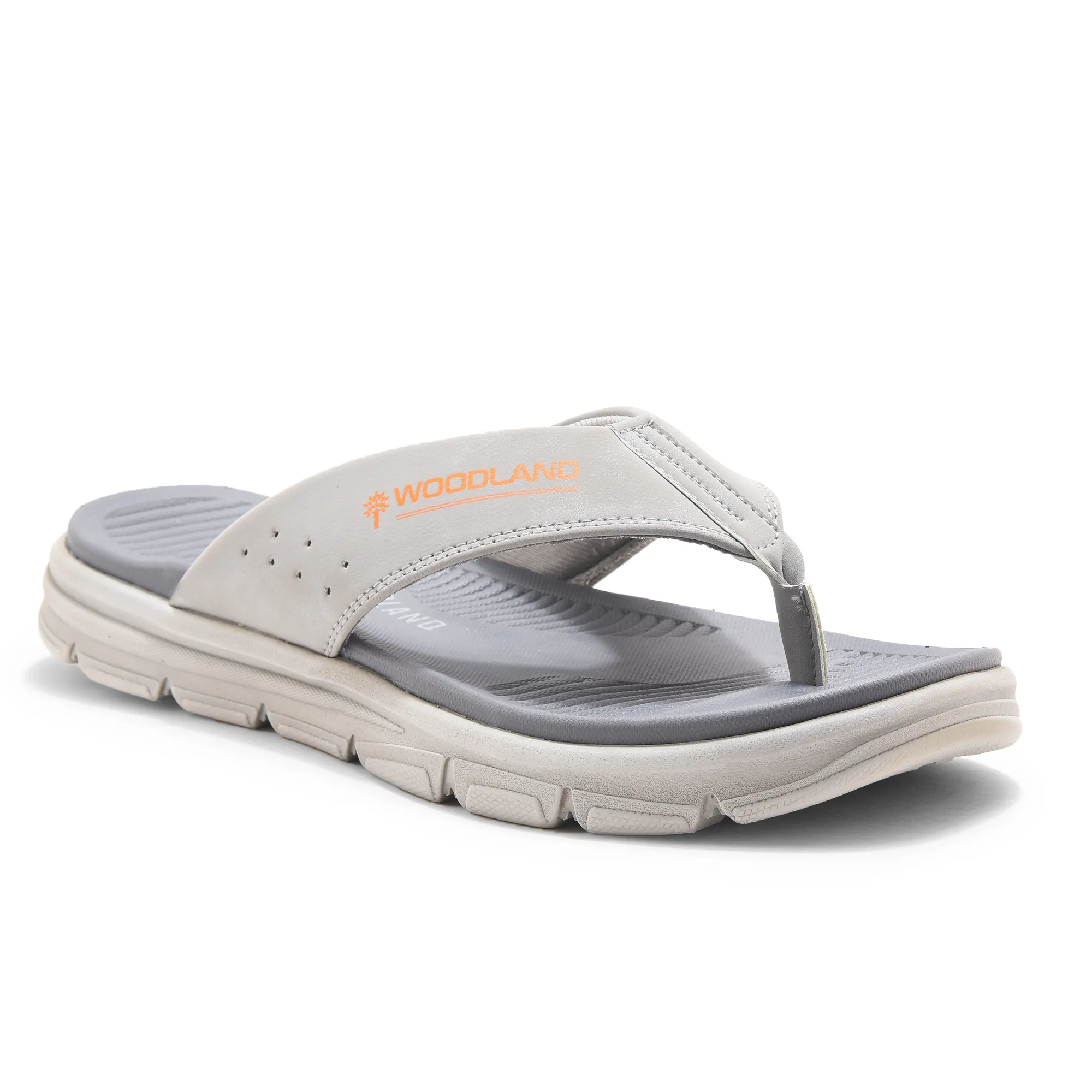 Light Grey/Navy Eva Mens Sports Slippers - Thumbnail 3