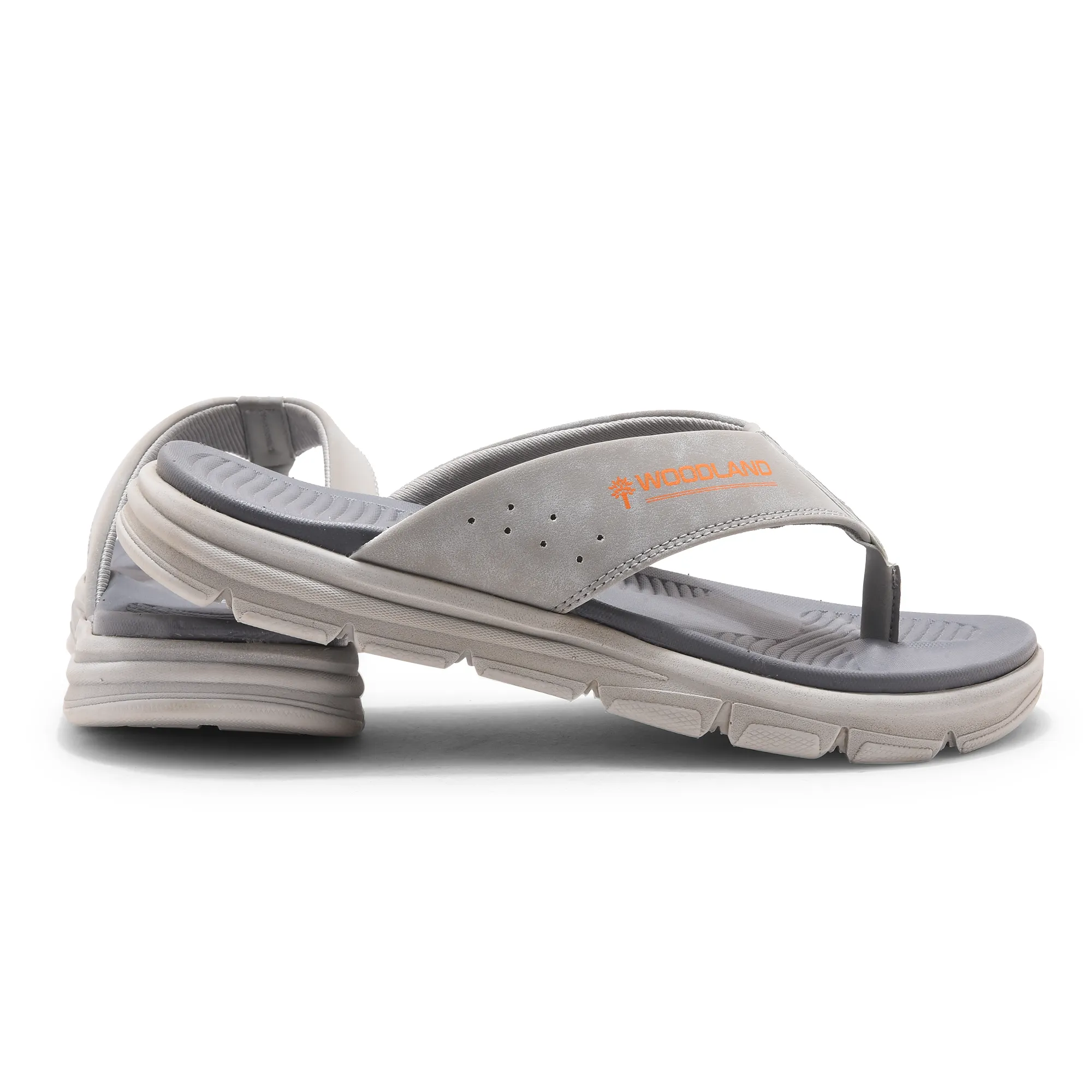 Light Grey/Navy Eva Mens Sports Slippers - Thumbnail 11