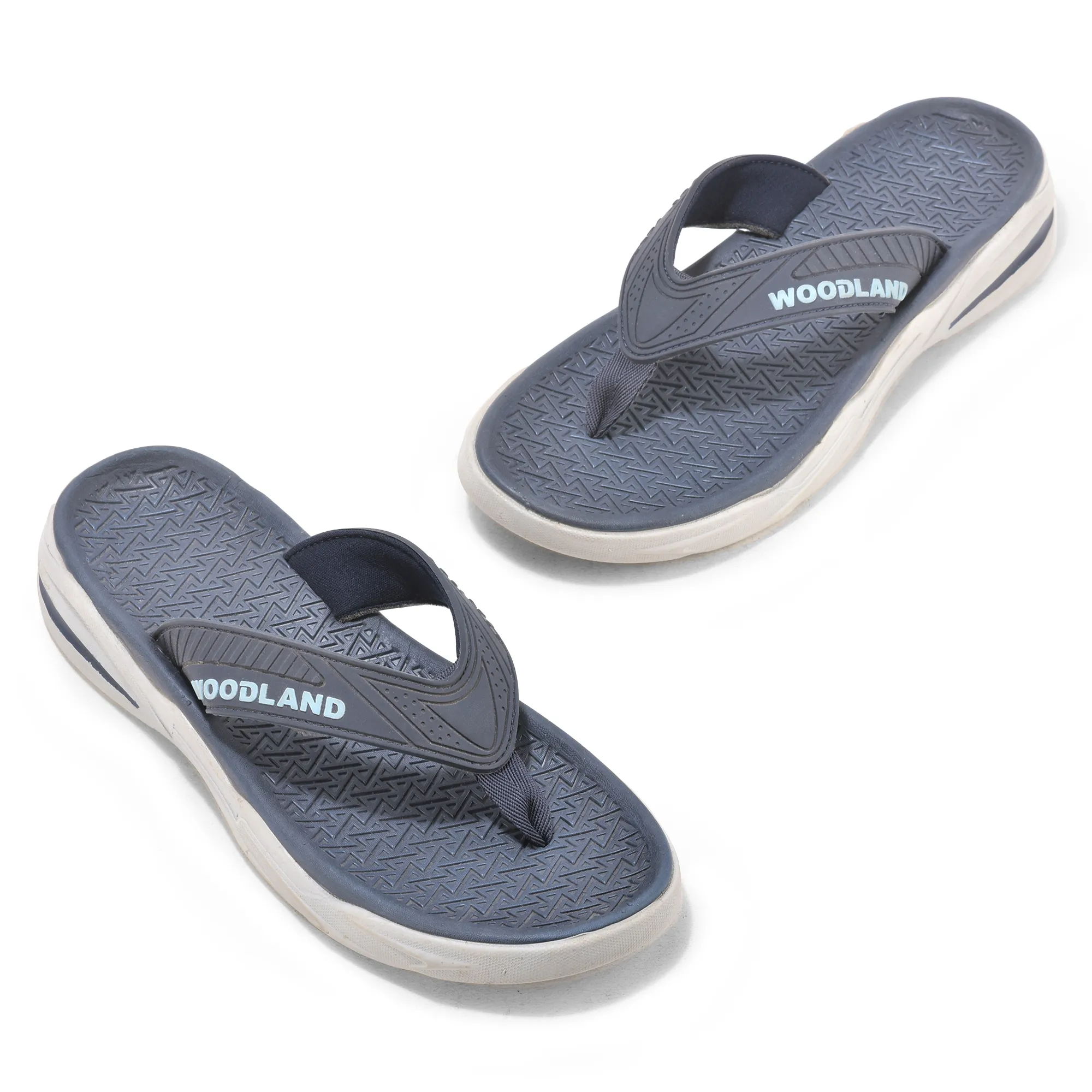 Navy/Sky Blue Eva Mens Sports Slippers - Thumbnail 2