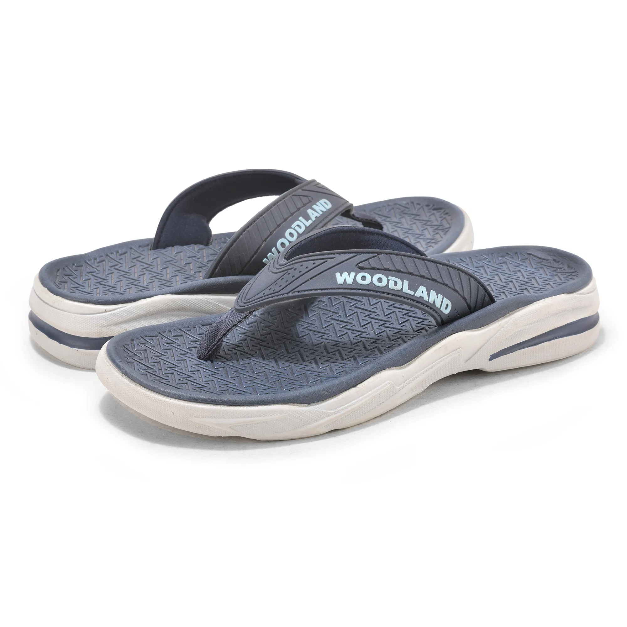 Navy/Sky Blue Eva Mens Sports Slippers - Thumbnail 3