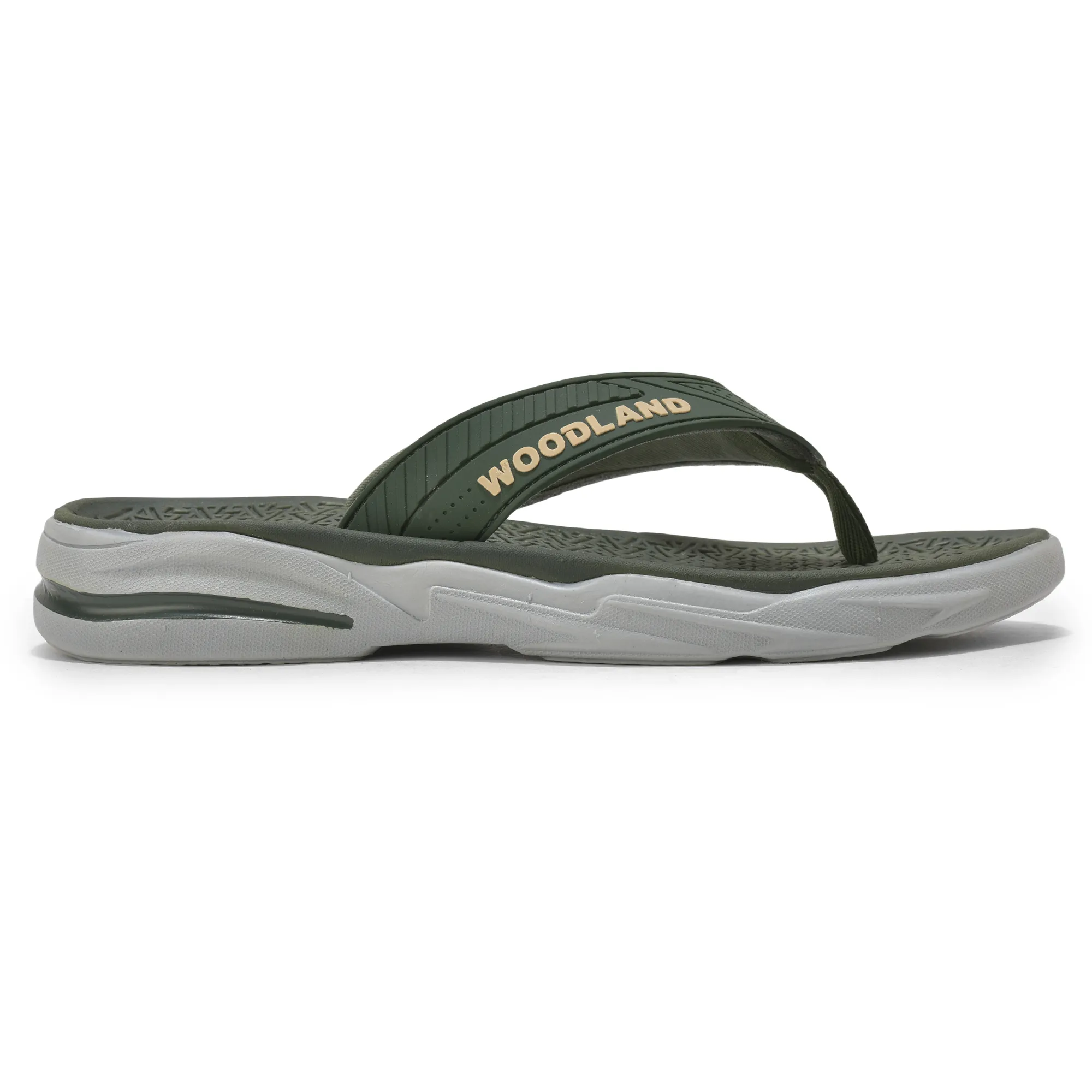 Olive/Khaki Eva Mens Sports Slippers - Image 1