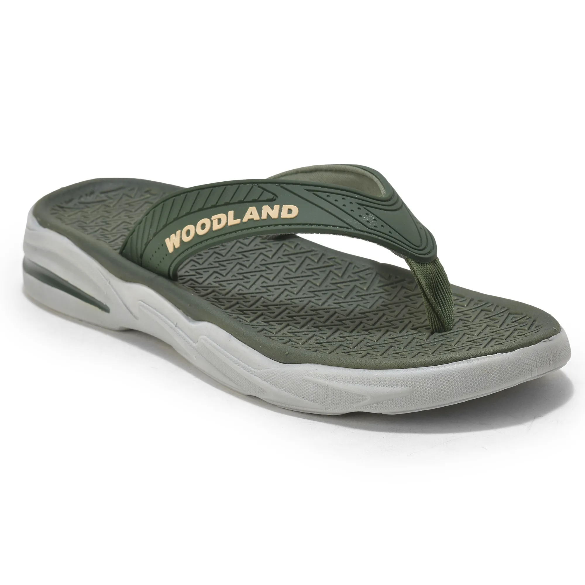 Olive/Khaki Eva Mens Sports Slippers - Thumbnail 3