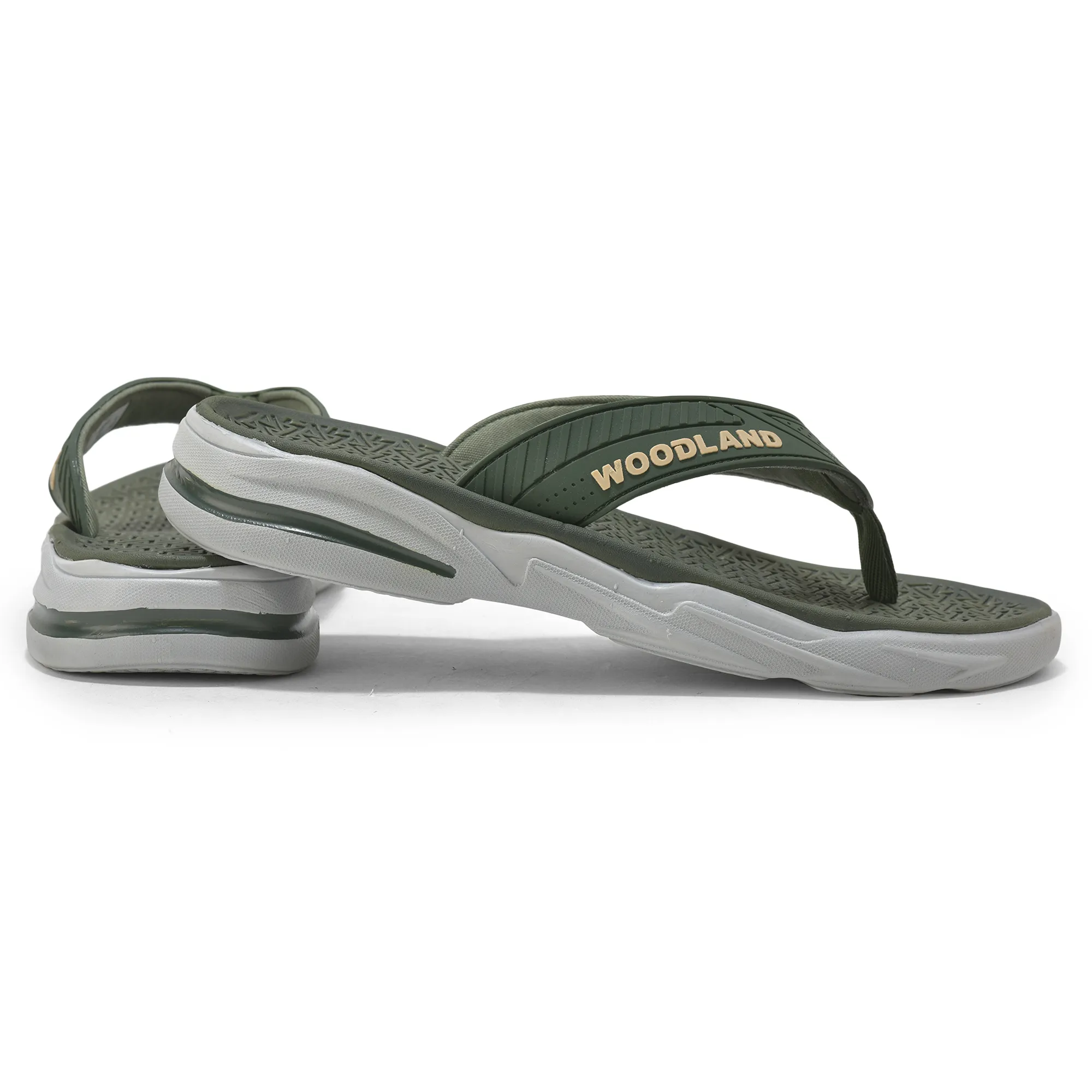 Olive/Khaki Eva Mens Sports Slippers - Thumbnail 10