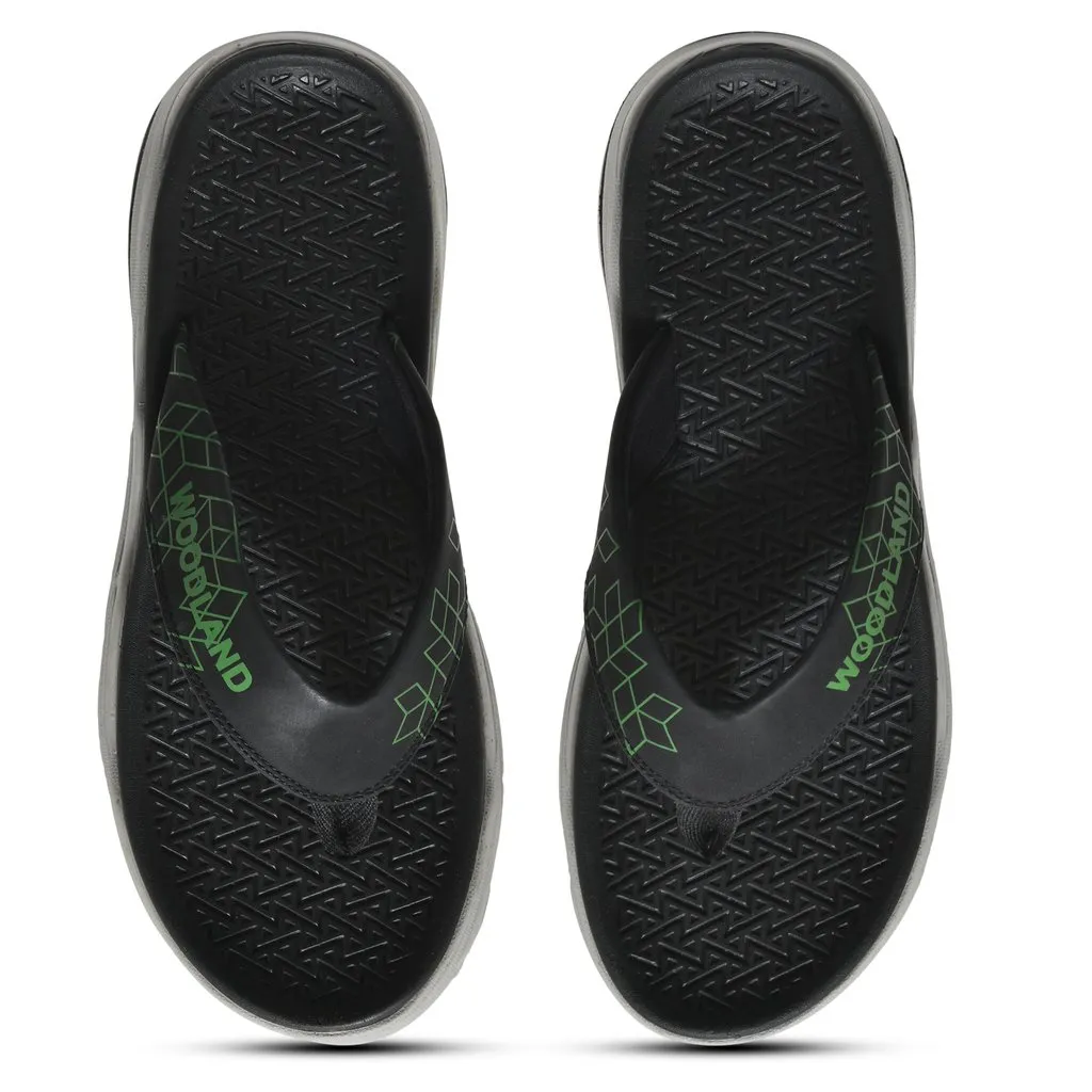 Black/Apple green Slipper for men - Thumbnail 3
