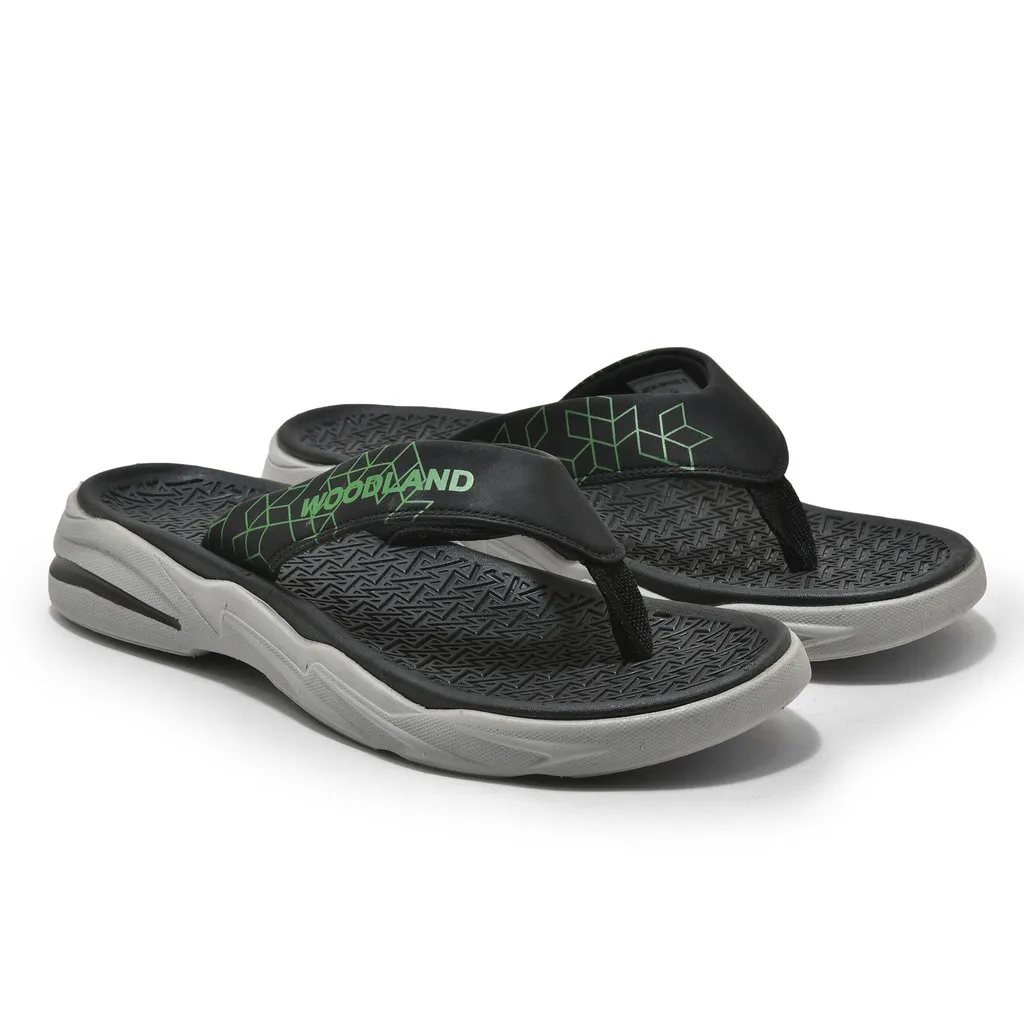Black/Apple green Slipper for men - Thumbnail 6