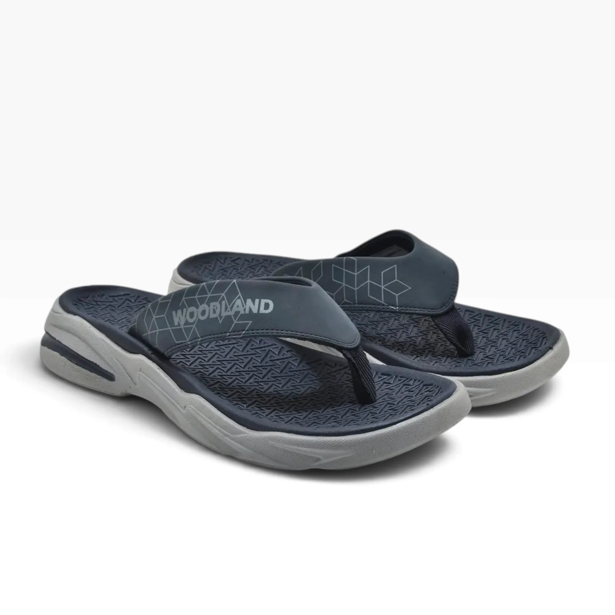Navy/Lgrey Slipper for men 8