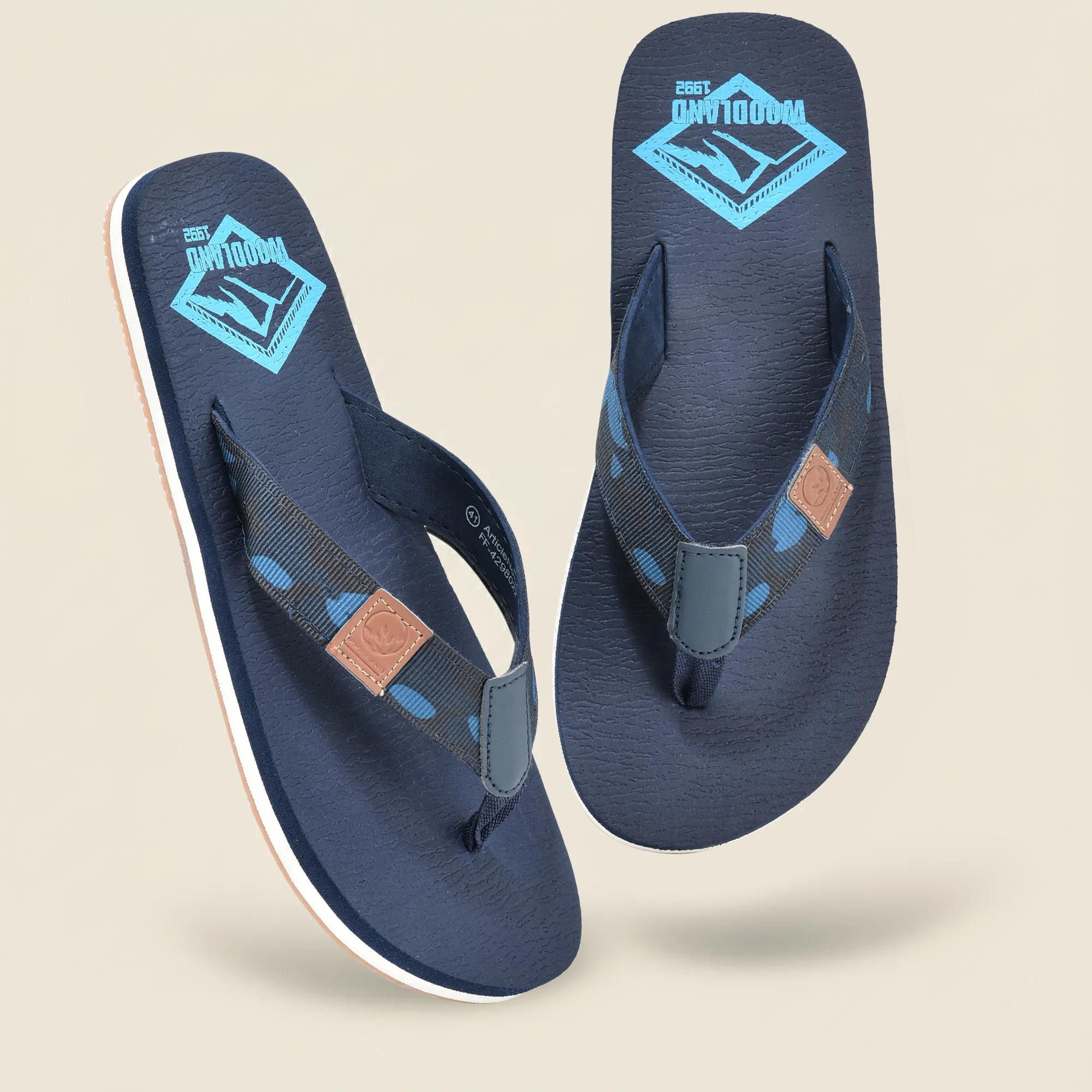 Woodland Casual Comfort Navy Men EVA Slippers - Thumbnail 9