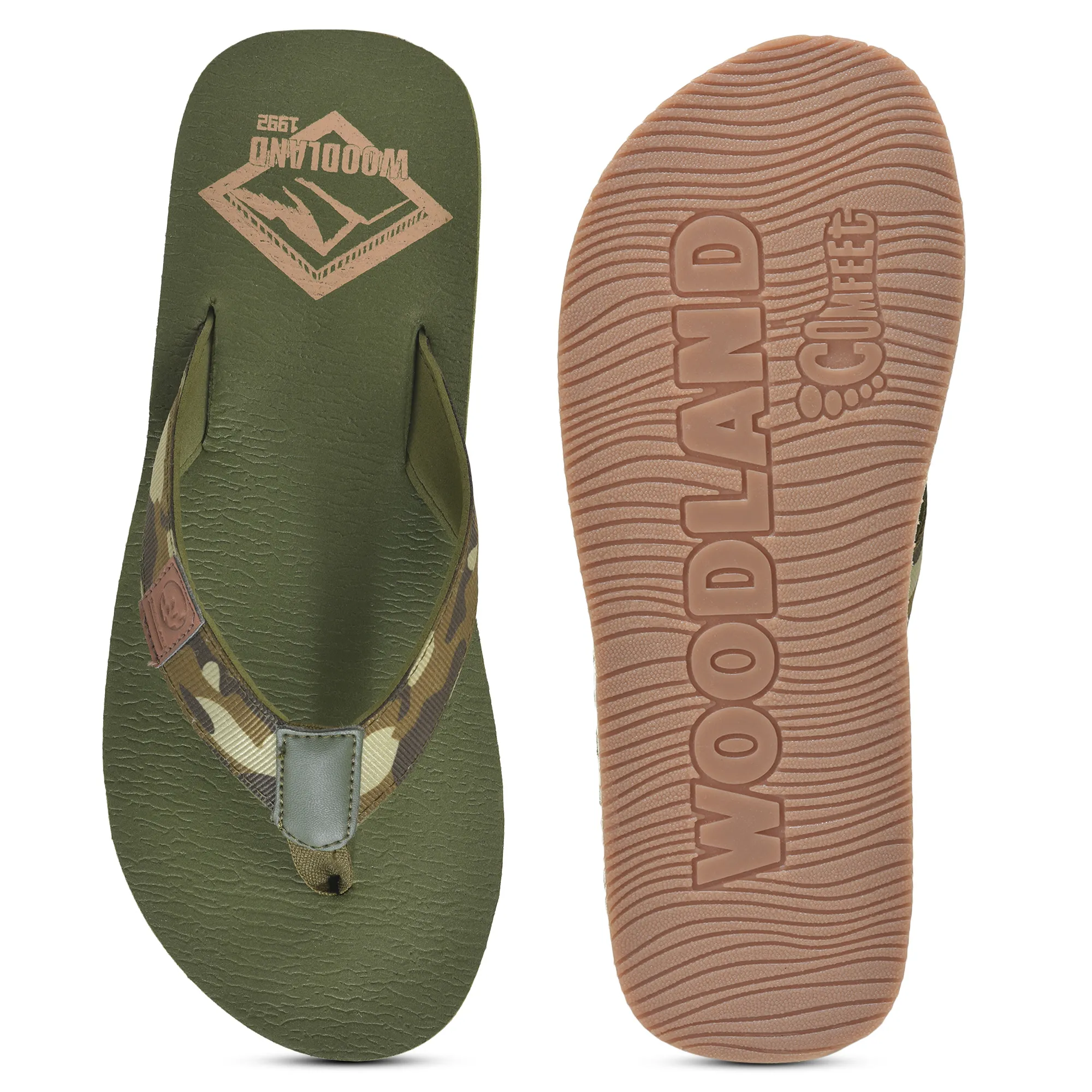 Woodland Casual Comfort Olive Men EVA Slippers - Thumbnail 8