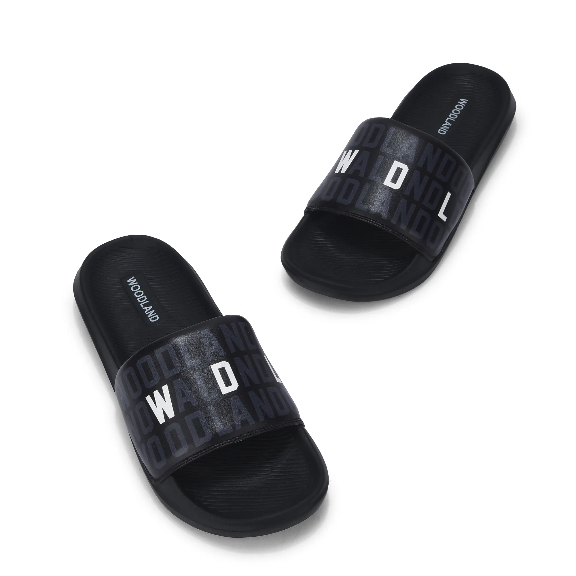 Black Slide Sandal for Men - Thumbnail 2