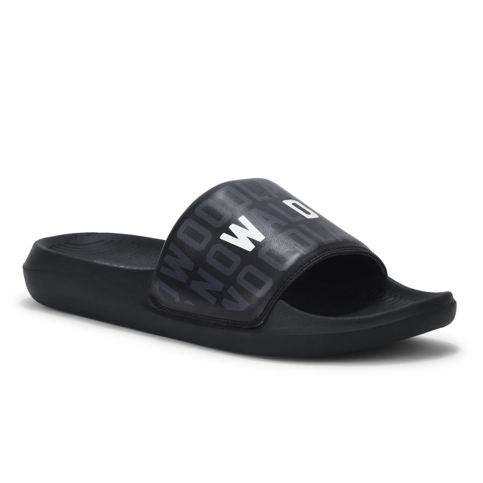 Black Slide Sandal for Men - Thumbnail 3