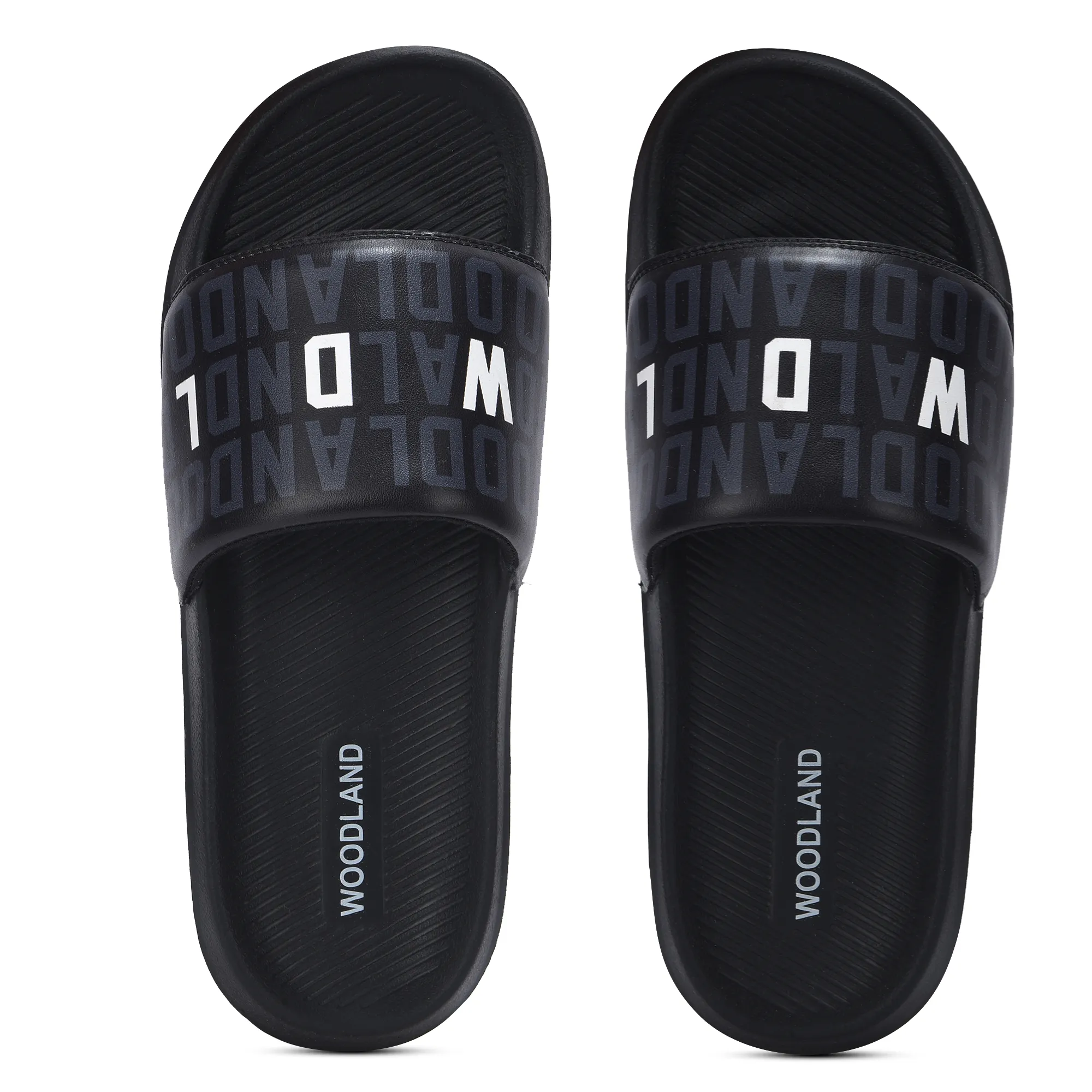 Black Slide Sandal for Men - Thumbnail 4