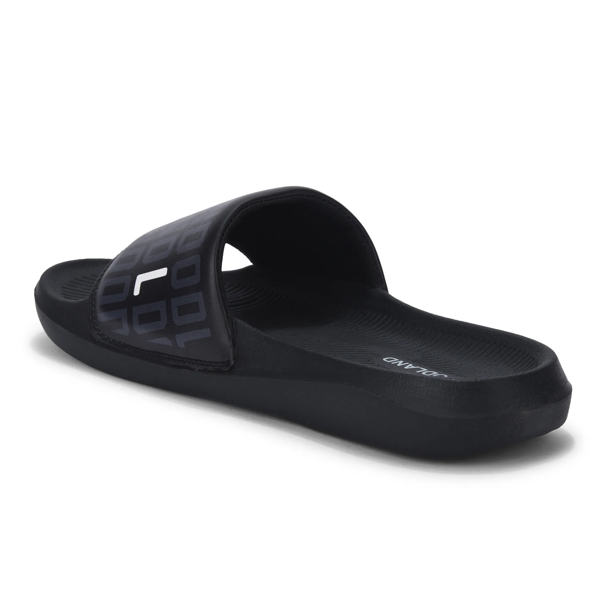 Black Slide Sandal for Men - Thumbnail 6