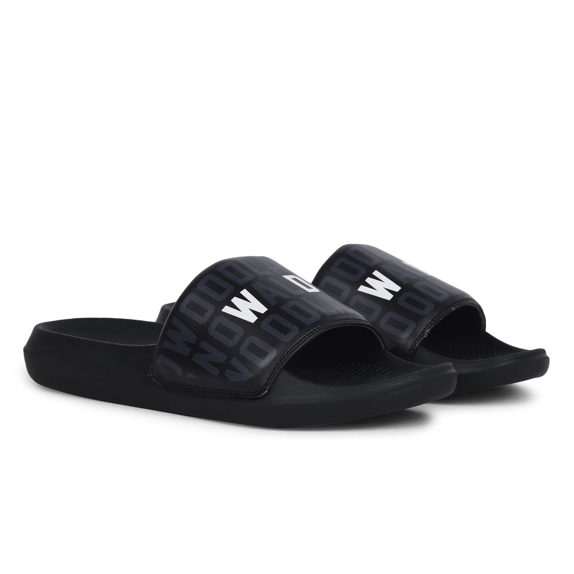 Black Slide Sandal for Men - Thumbnail 7