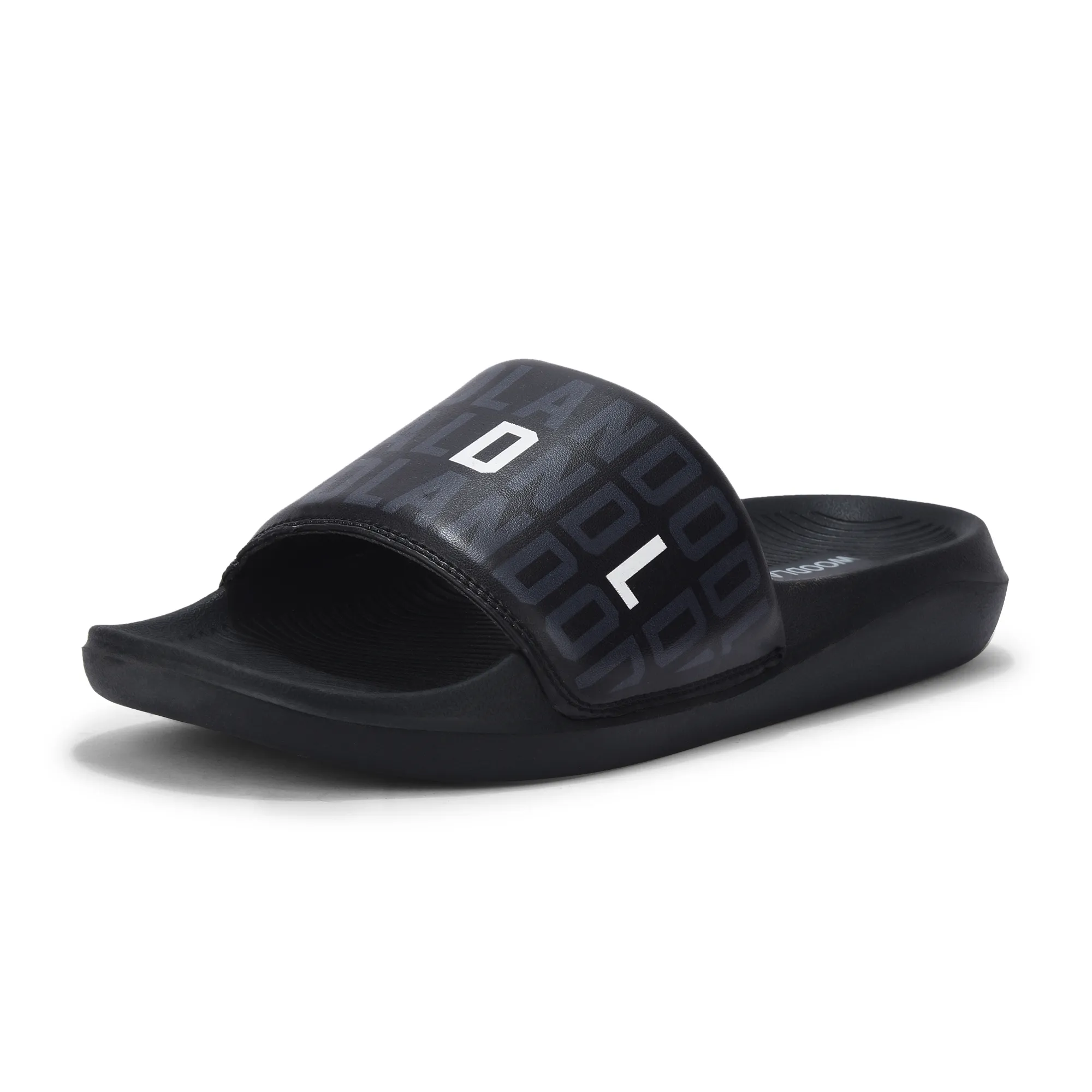 Black Slide Sandal for Men - Thumbnail 11