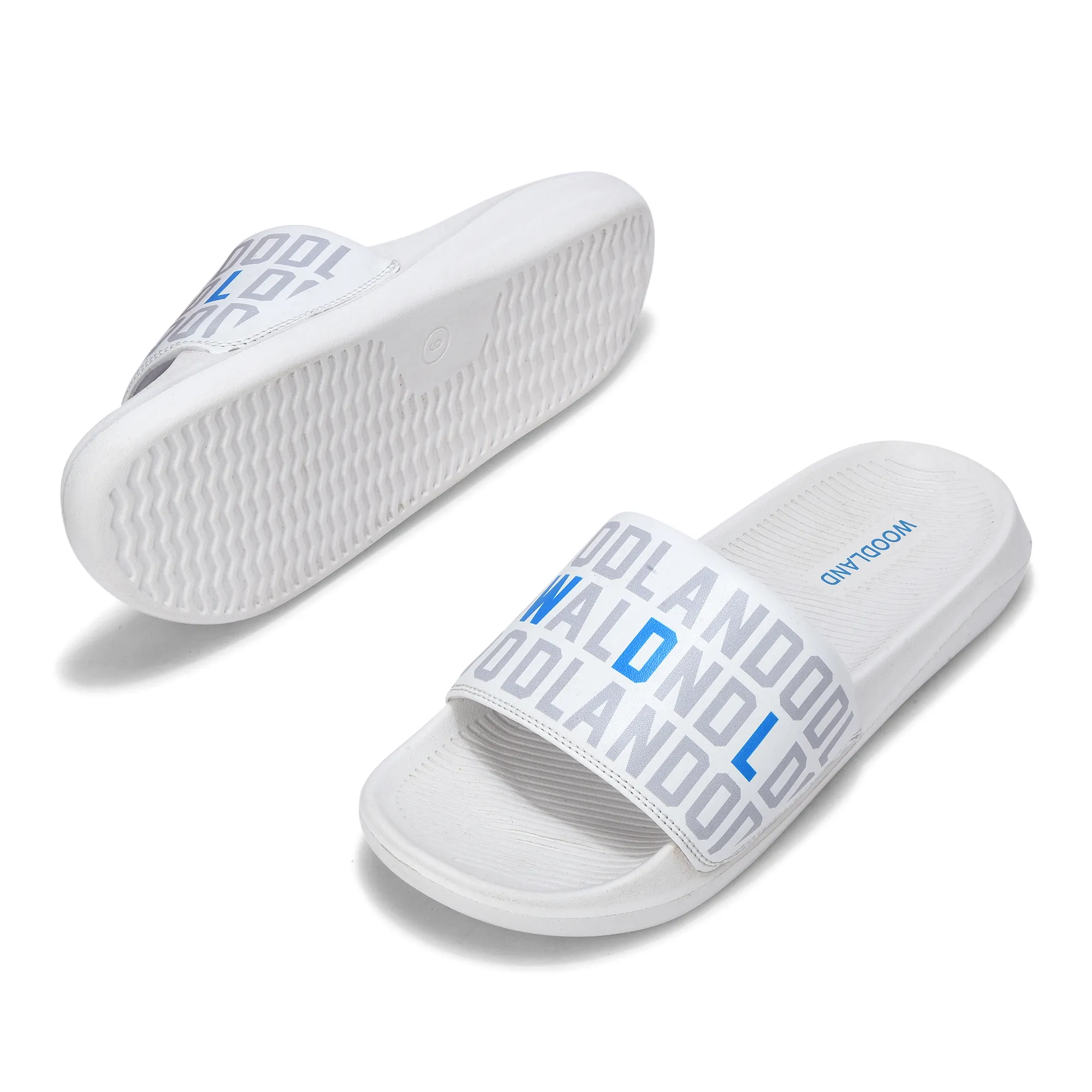 White Slide Sandal for Men - Thumbnail 5