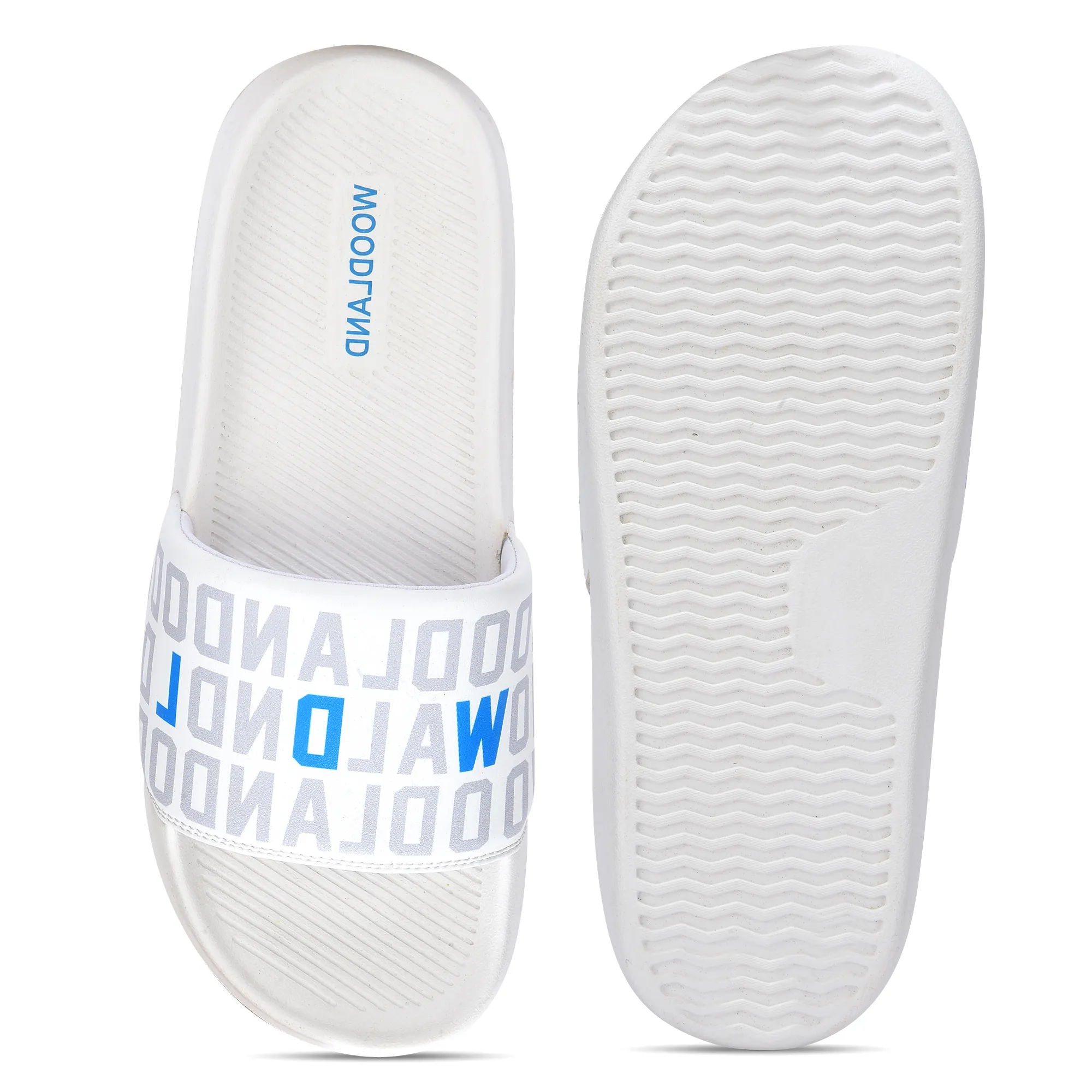 White Slide Sandal for Men - Thumbnail 8