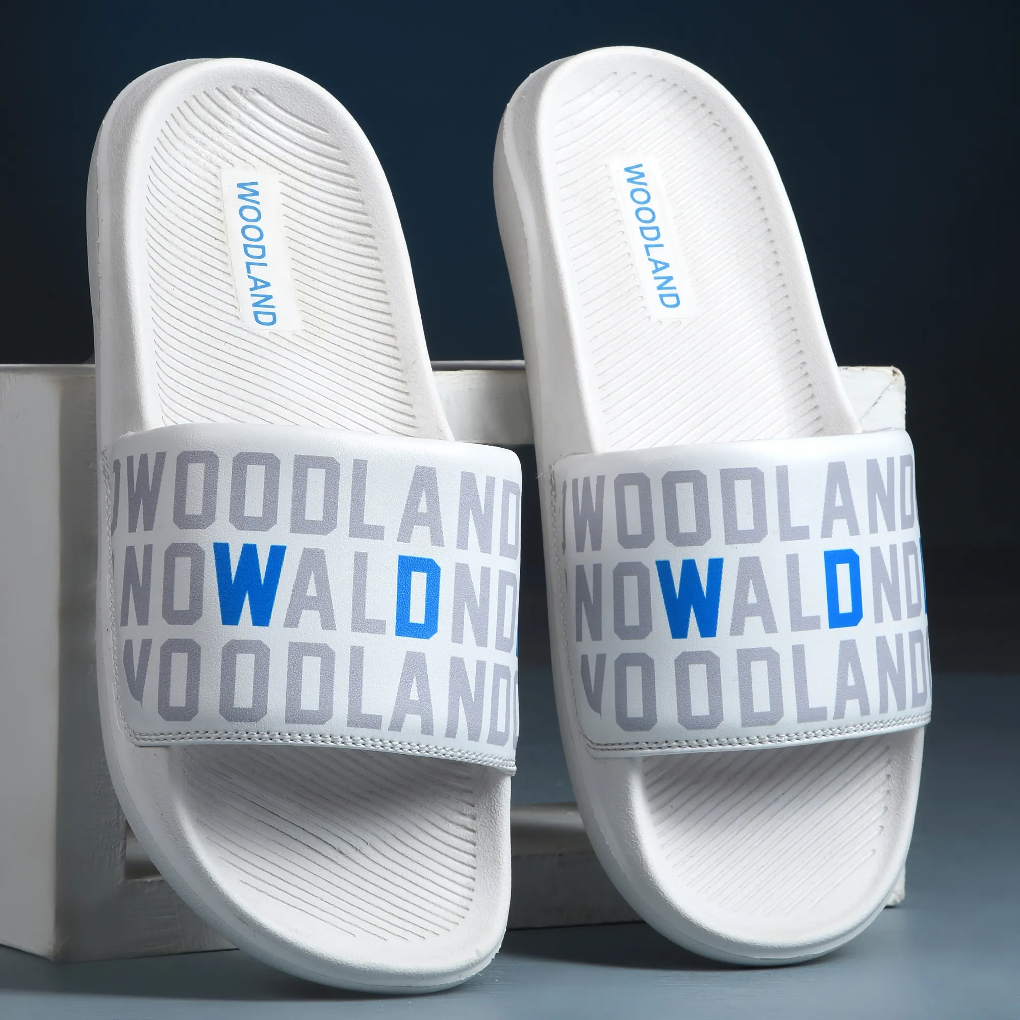White Slide Sandal for Men - Thumbnail 9