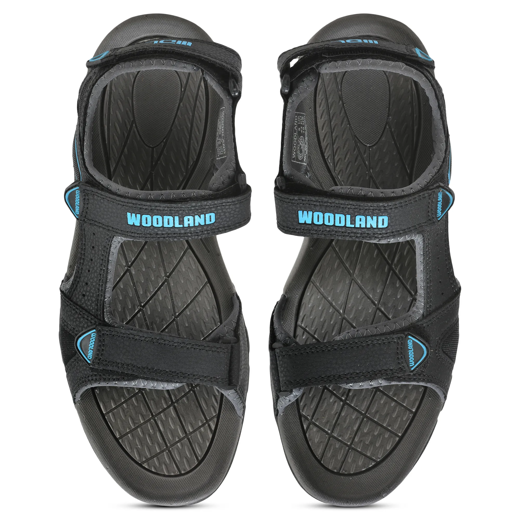 Black Men Sports Sandals - Thumbnail 3
