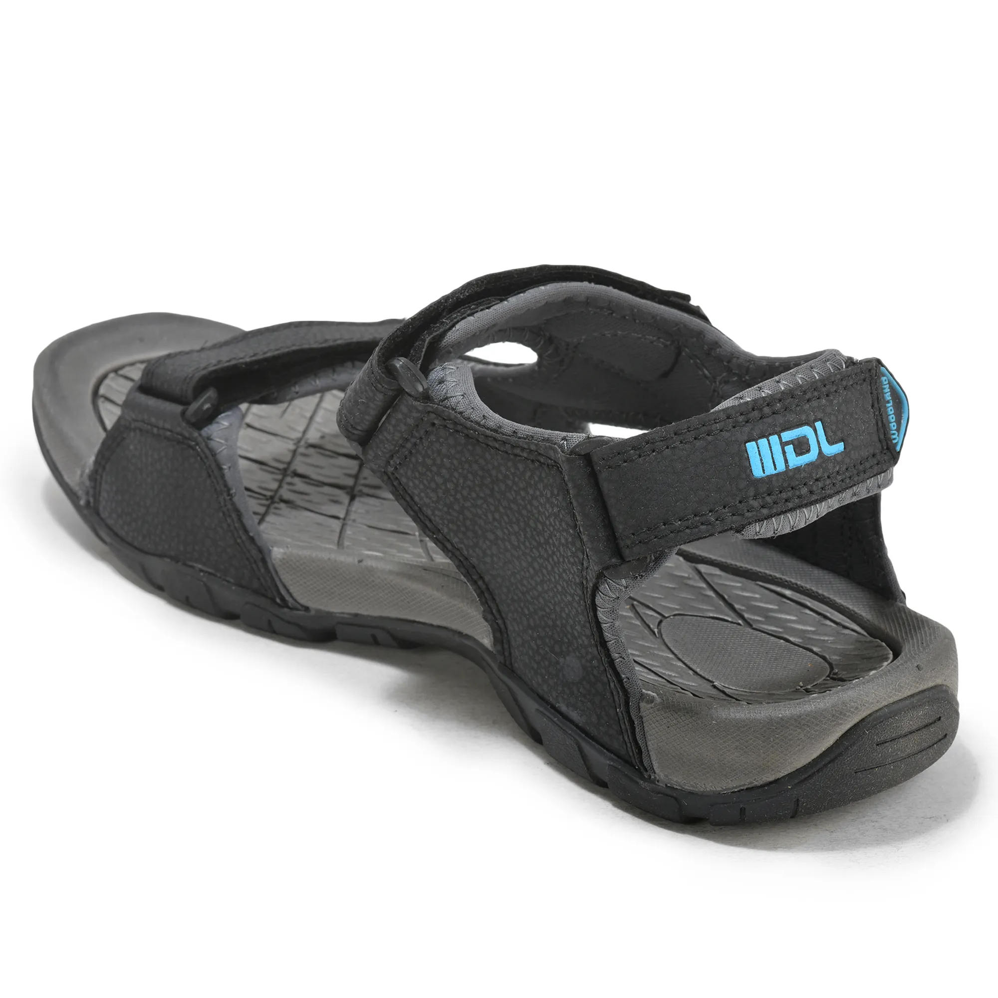 Black Men Sports Sandals - Thumbnail 5
