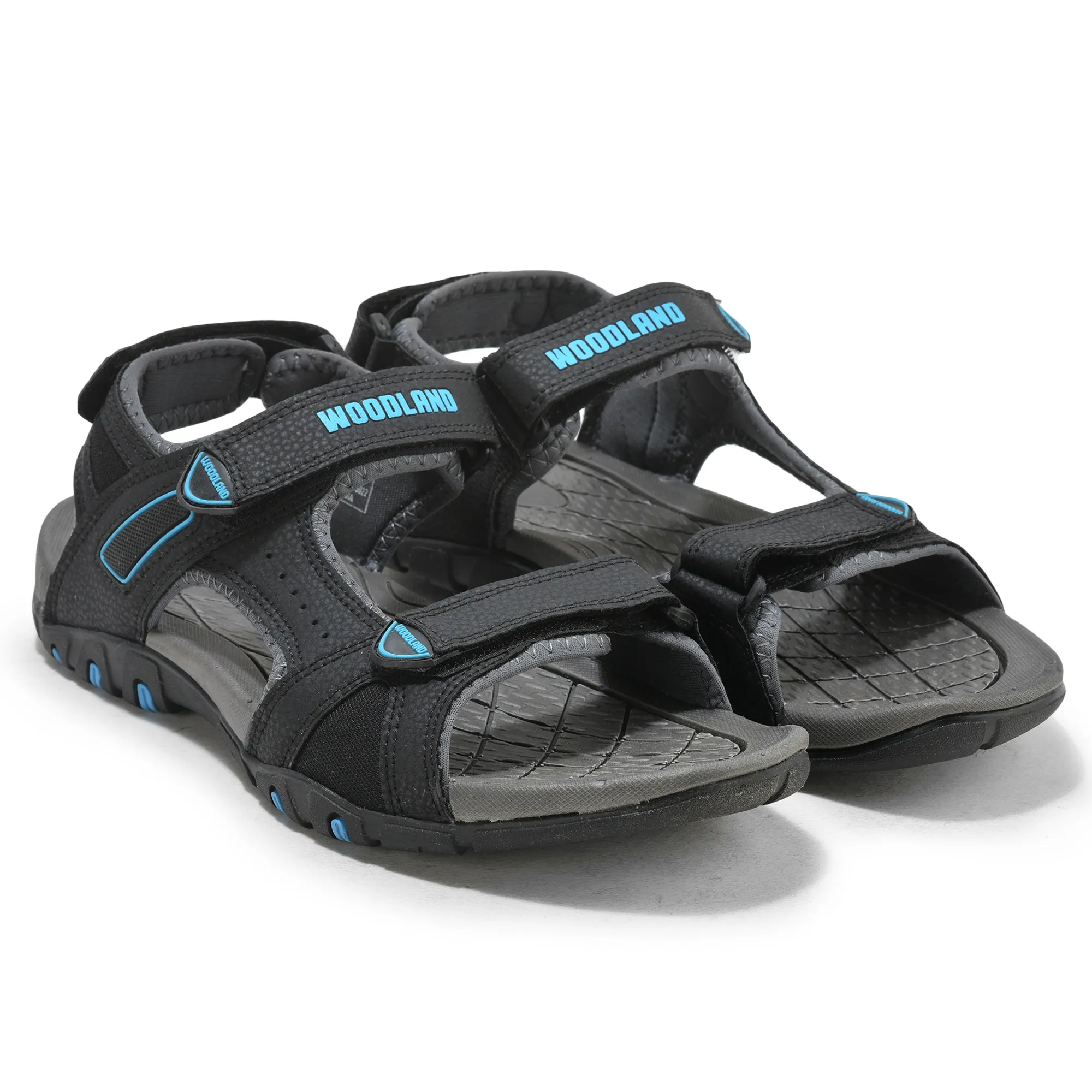 Black Men Sports Sandals - Thumbnail 6