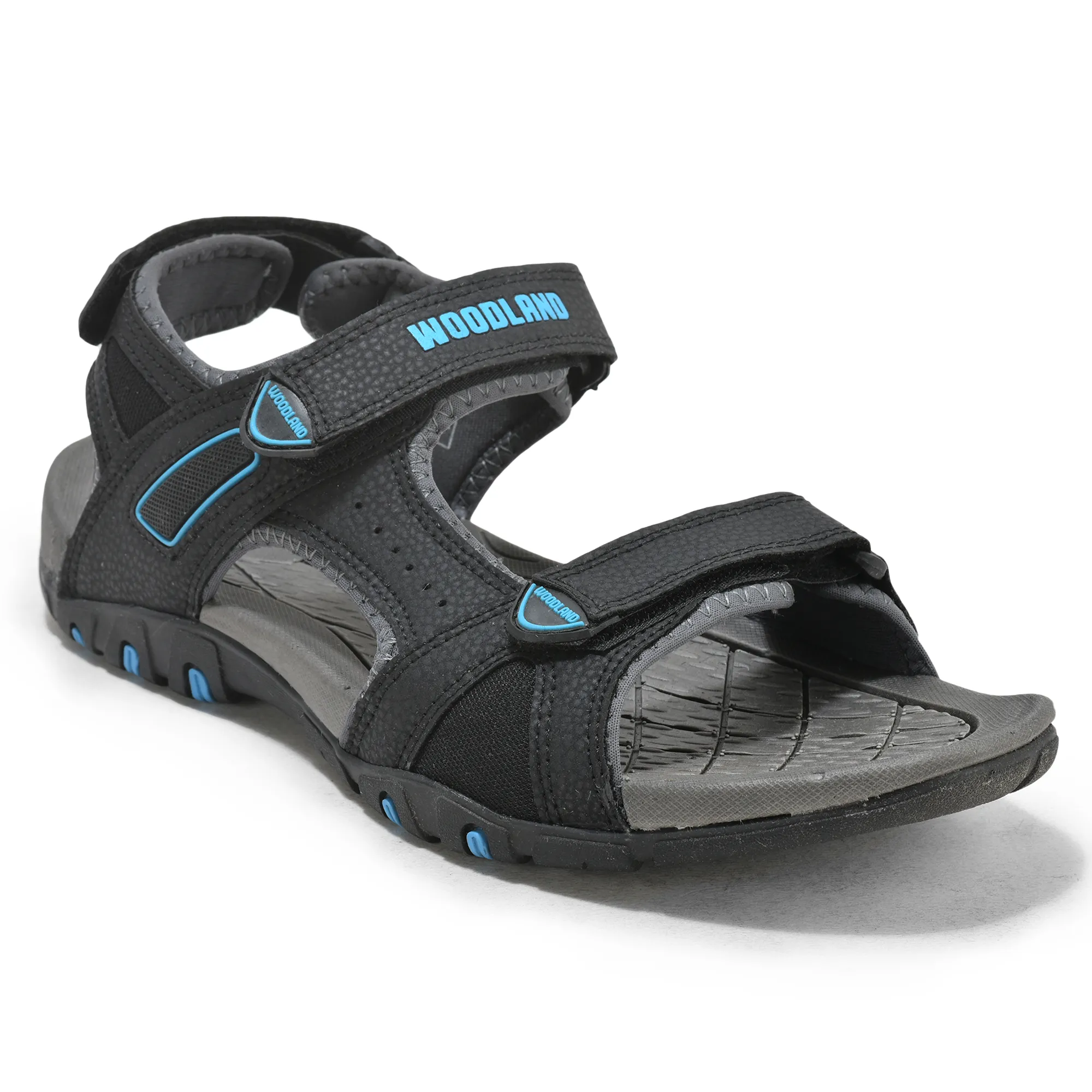 Black Men Sports Sandals - Thumbnail 8