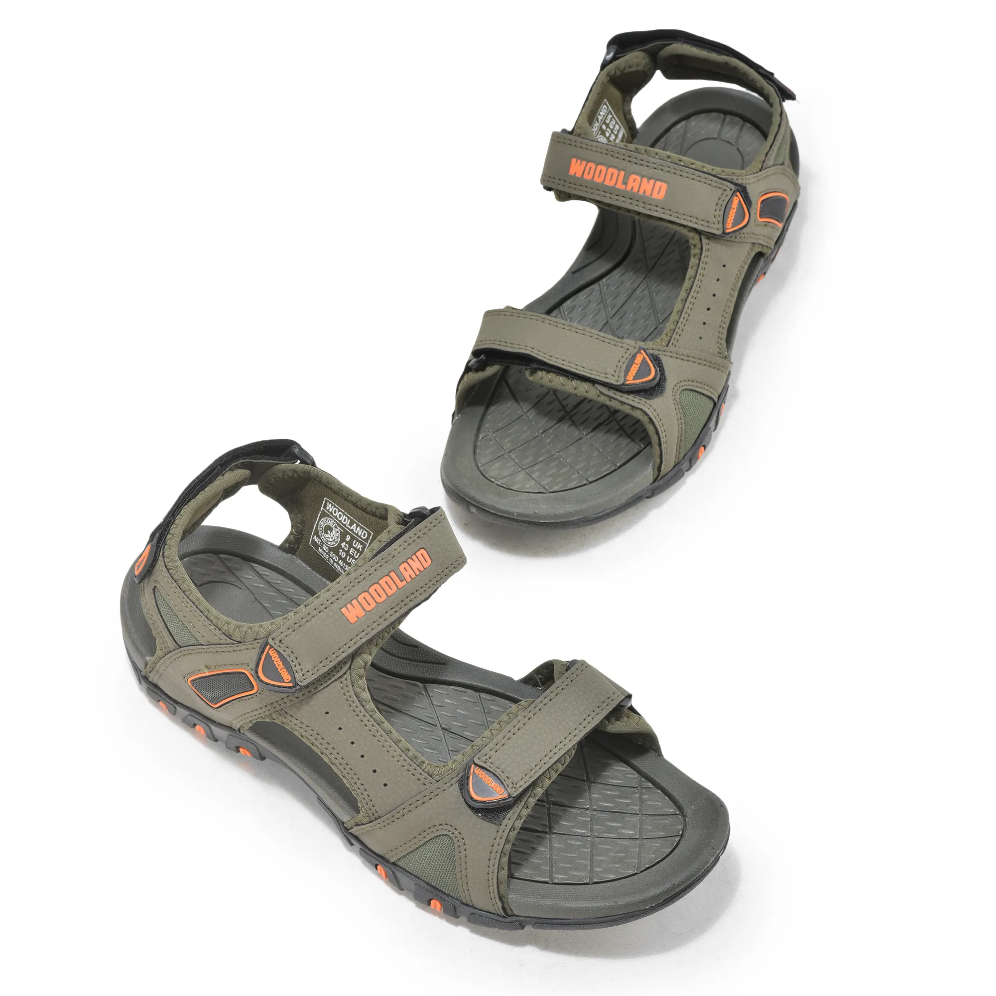 Olive Green Men Sports Sandals - Thumbnail 2