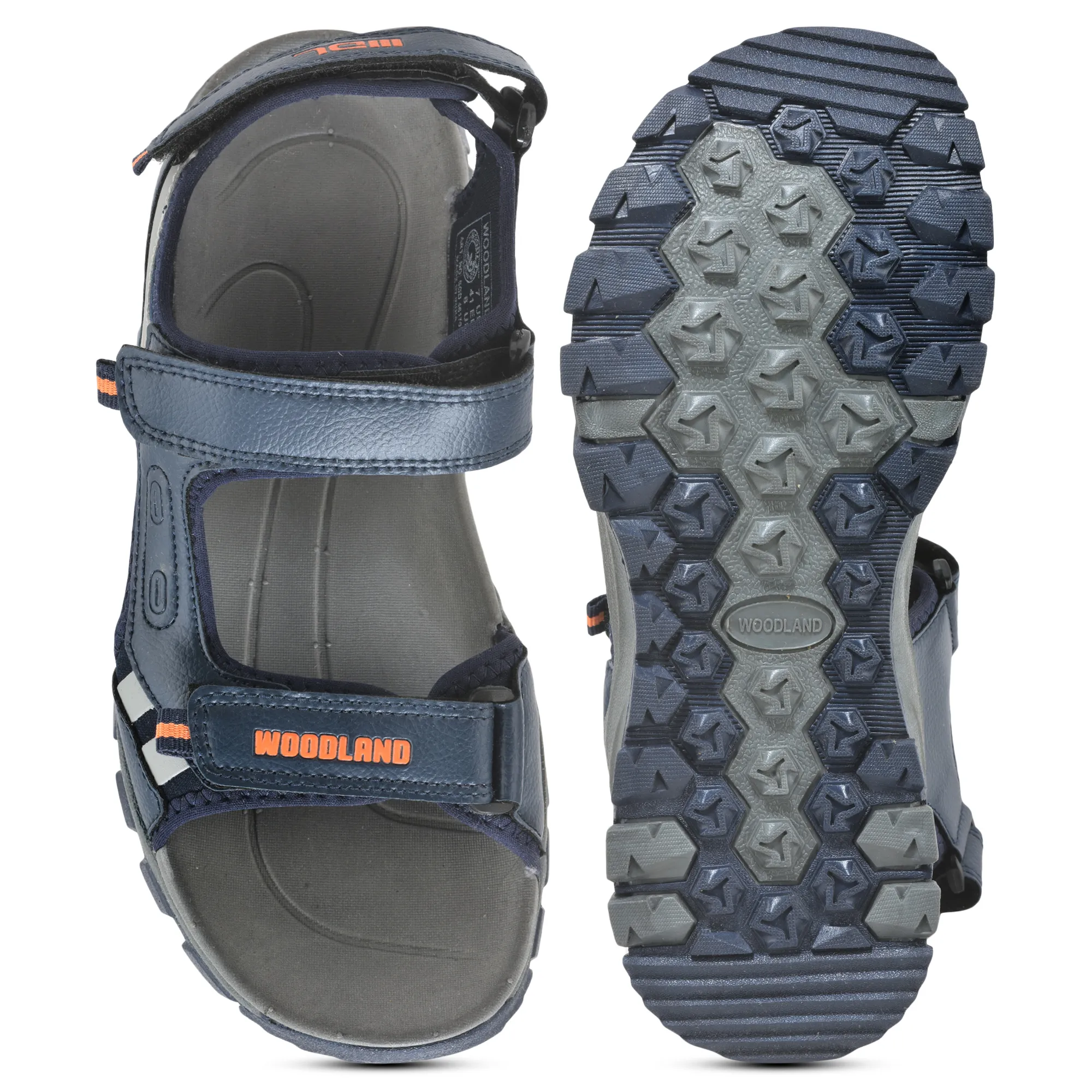 Navy Eva Mens Sports Sandal - Thumbnail 7